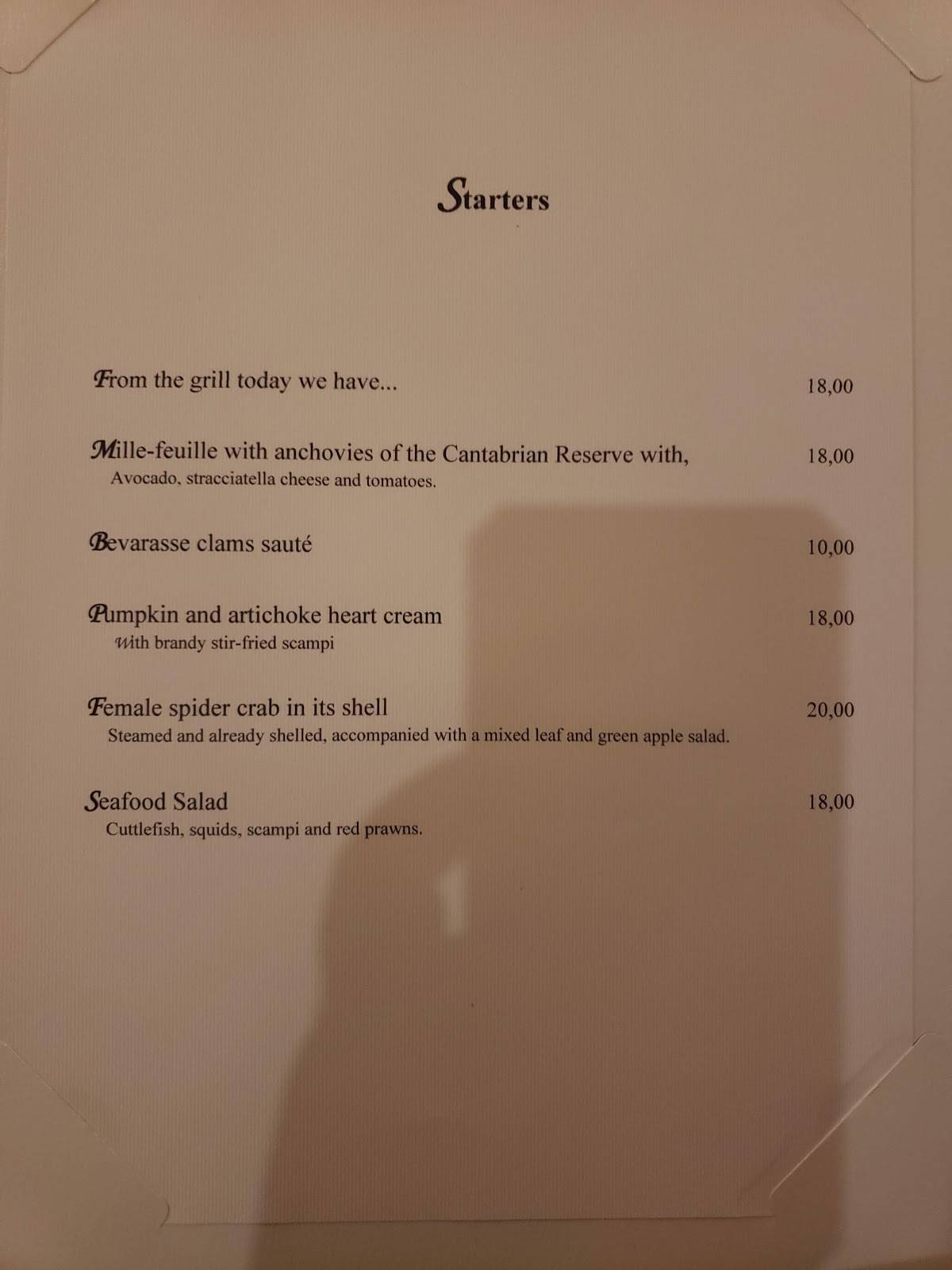 Menu di Ristorante Sant'Agnese 