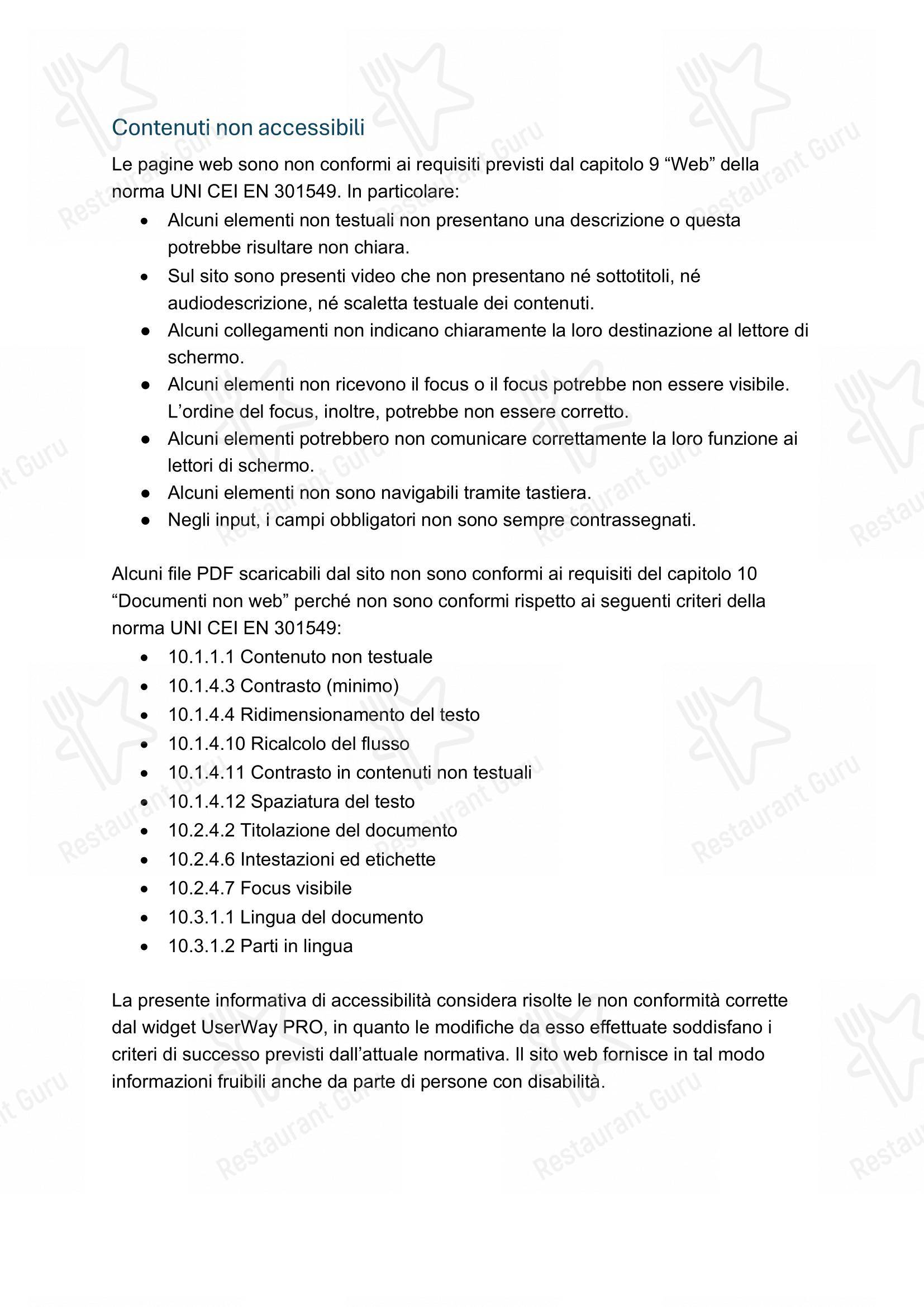 Ristorante Zentral in Compatsch - Menu