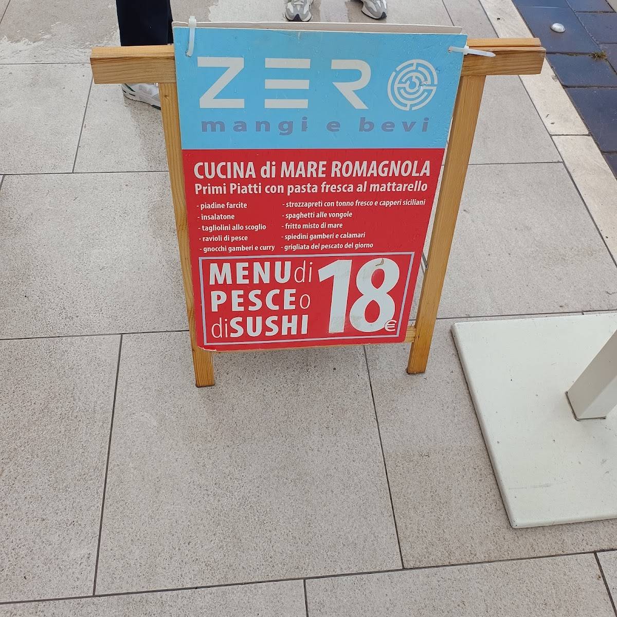 Menu di Ristorante Zero 