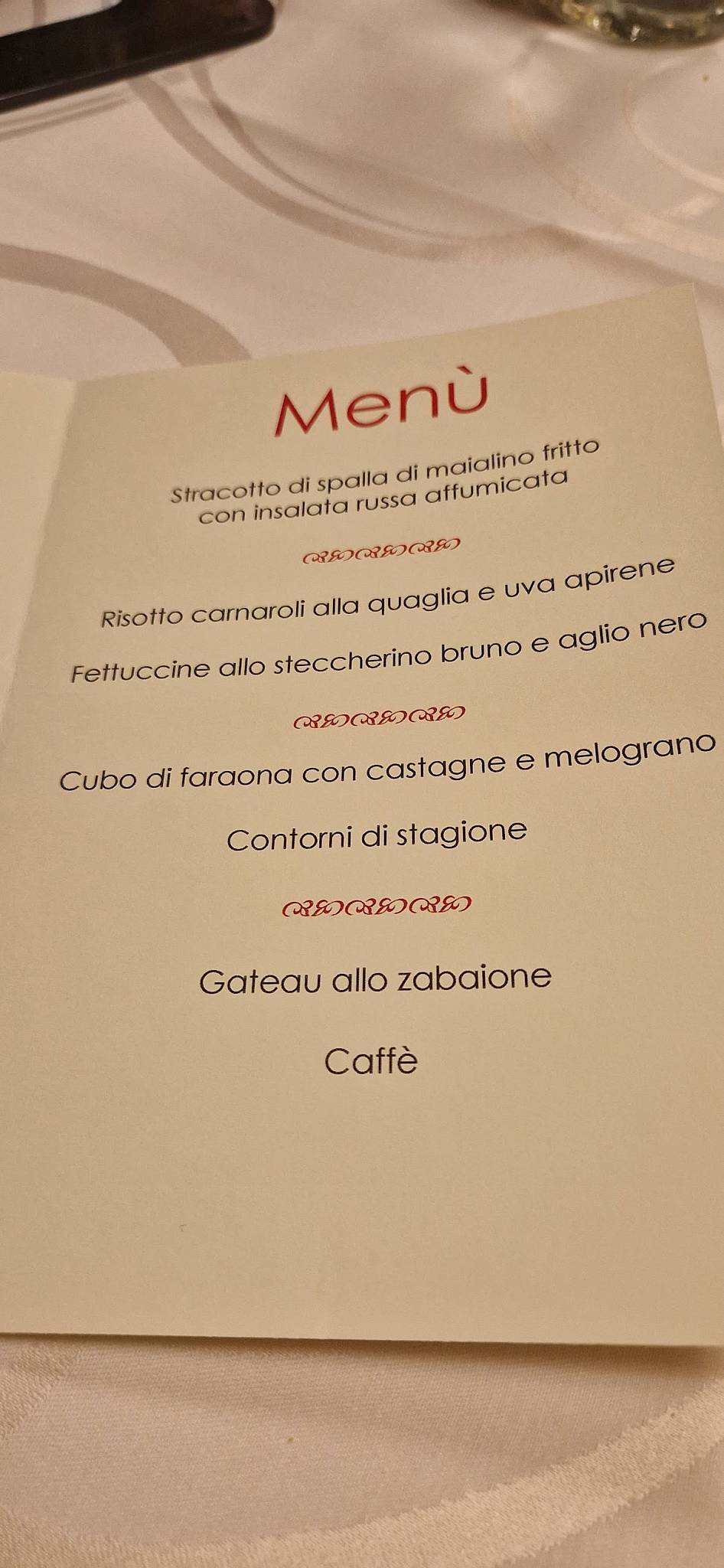 Menu di Ristorante da Beppino 