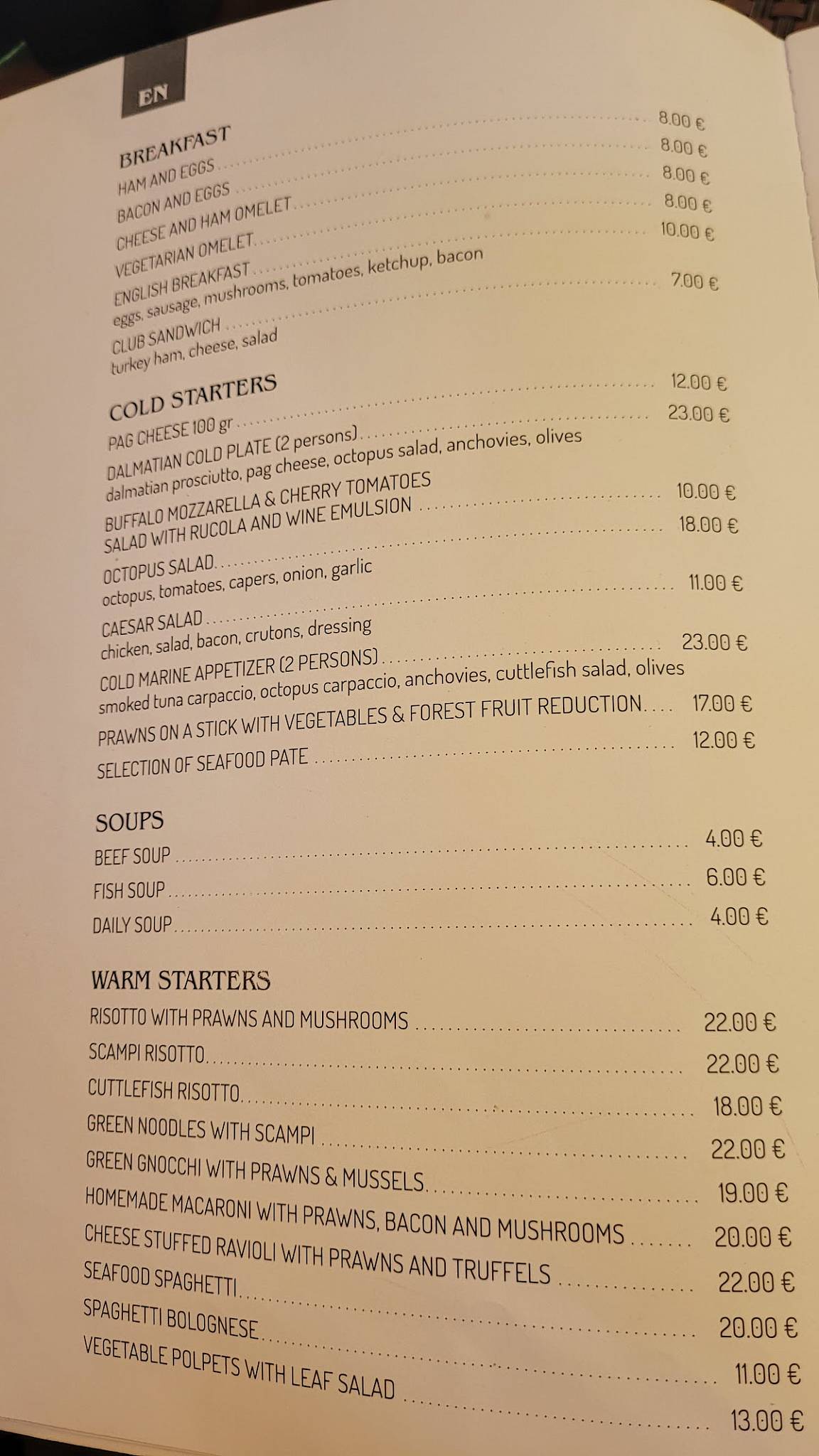 Menu di Riva 