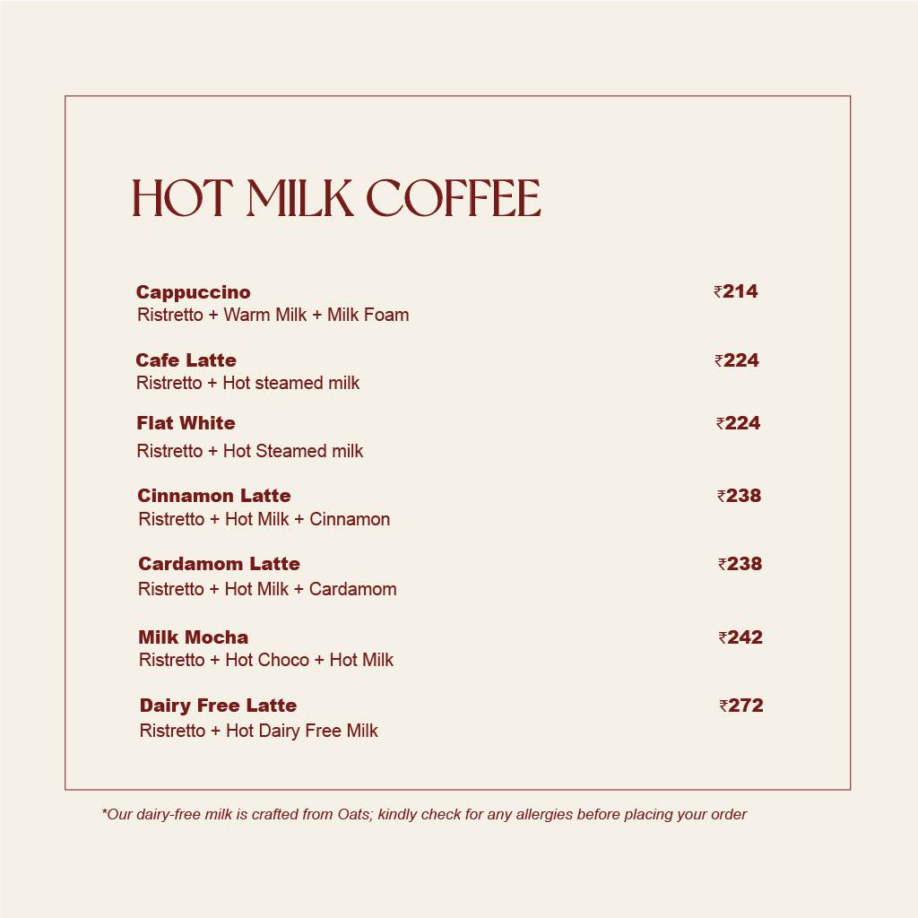 Roastery Coffee House Vaishali Nagar menu