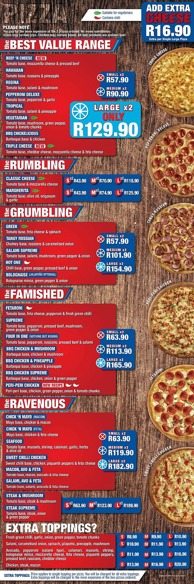 Menu at Roman's Pizza Chatsworth restaurant, Chatsworth, Chatsworth