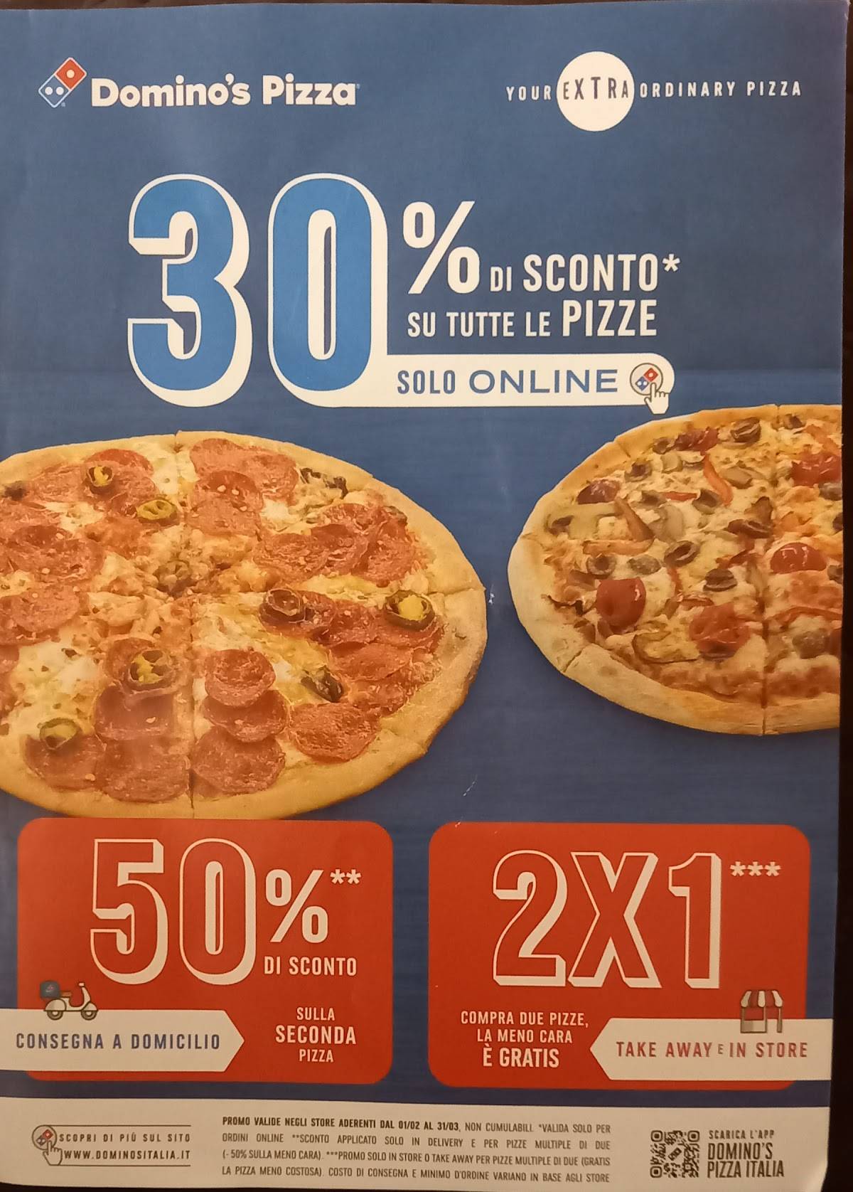 Menu di Domino's Pizza 