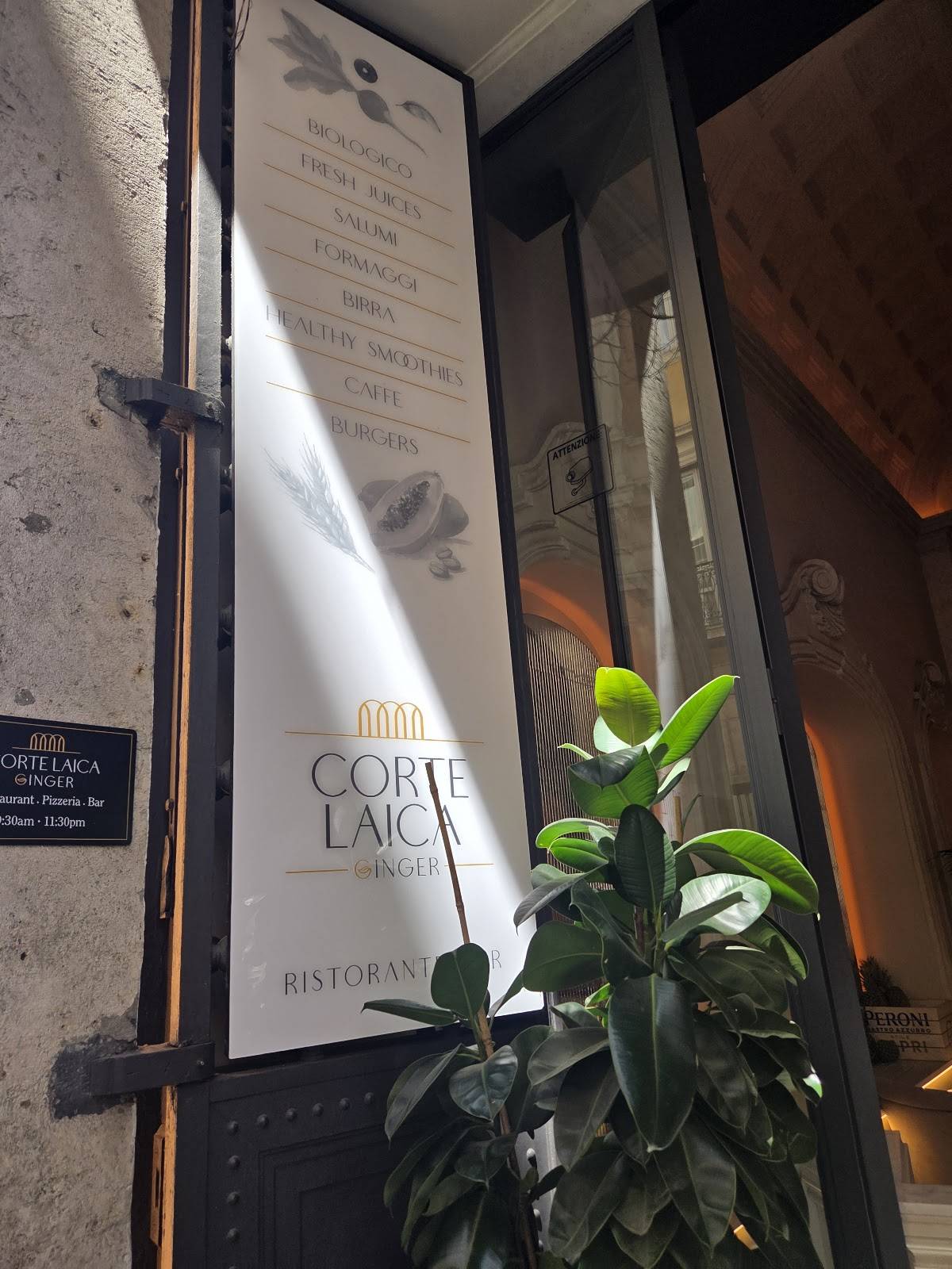 Menu di Ginger - Corte Laica 