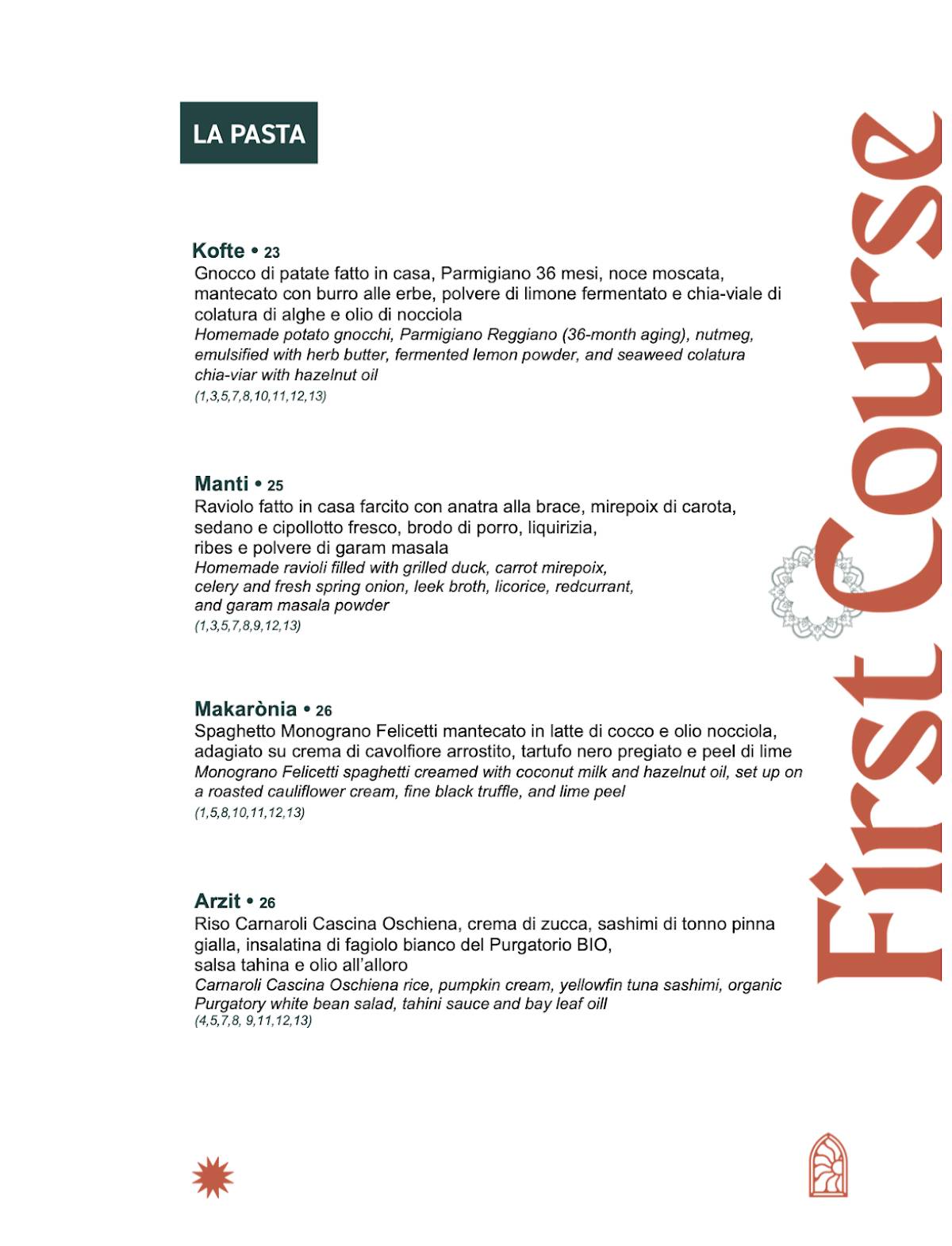 Menu de Masa Rooftop