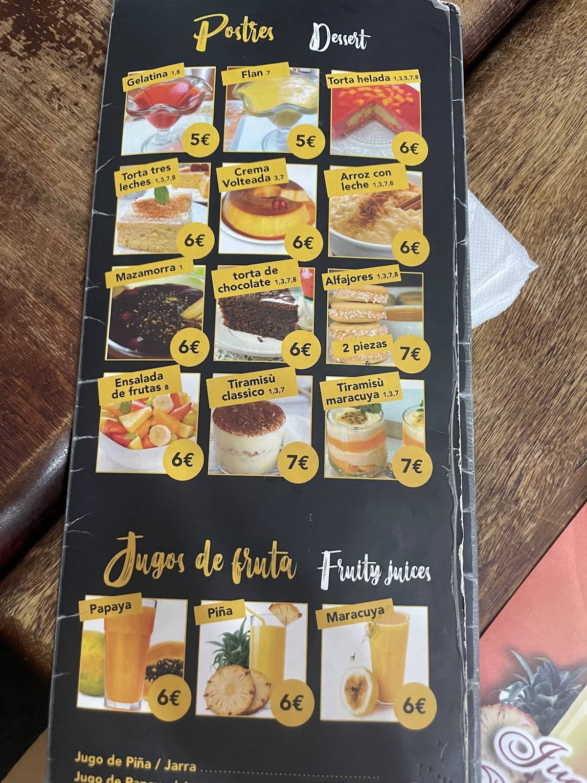 Menu di Ristorante El Norteño 