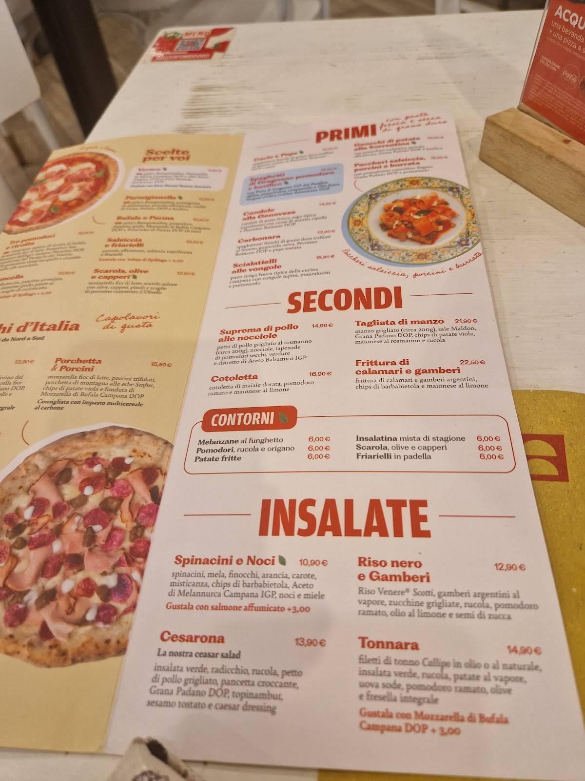 Menu di Rossopomodoro Roma Est 