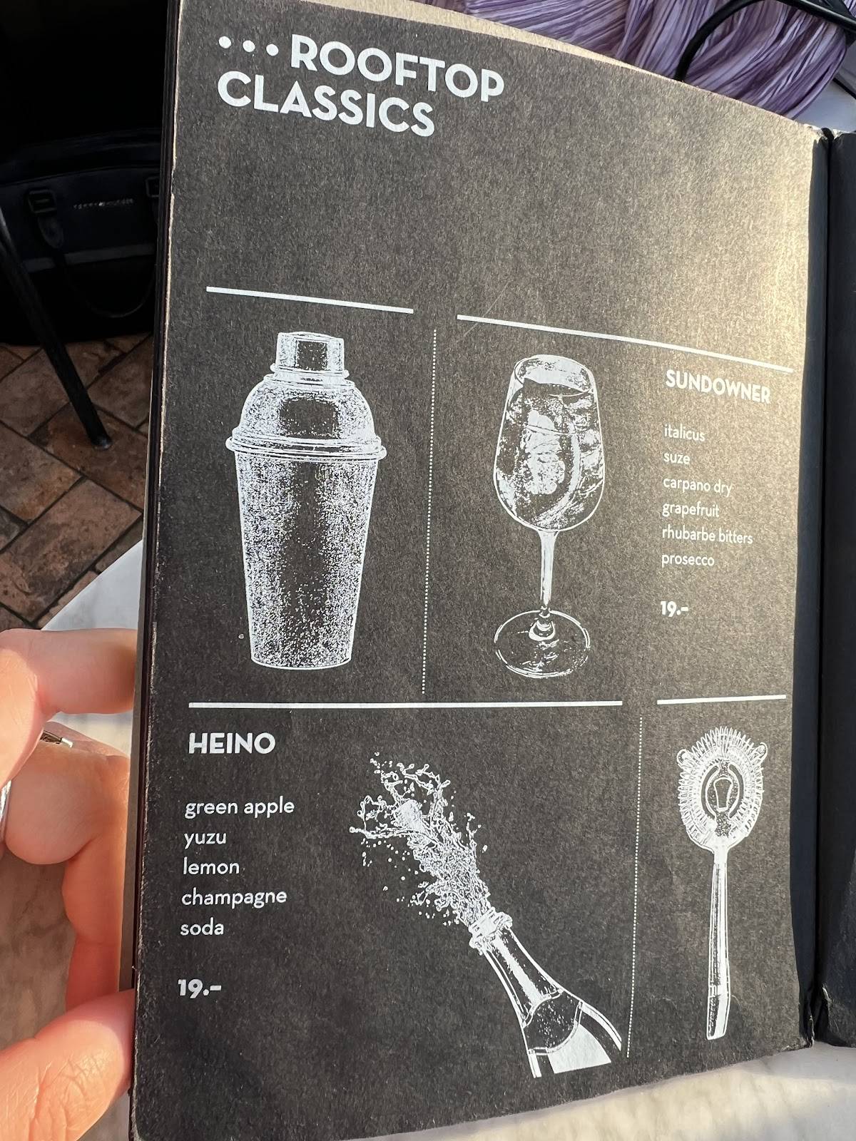 Menu di Rooftop 