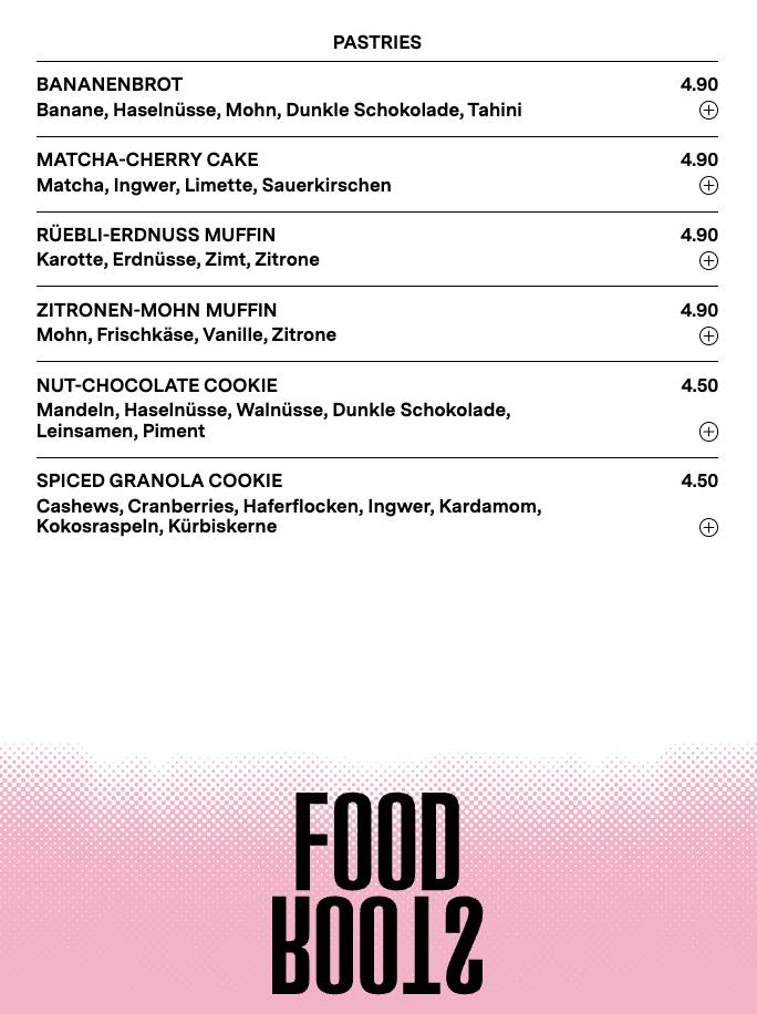 Menu de Roots