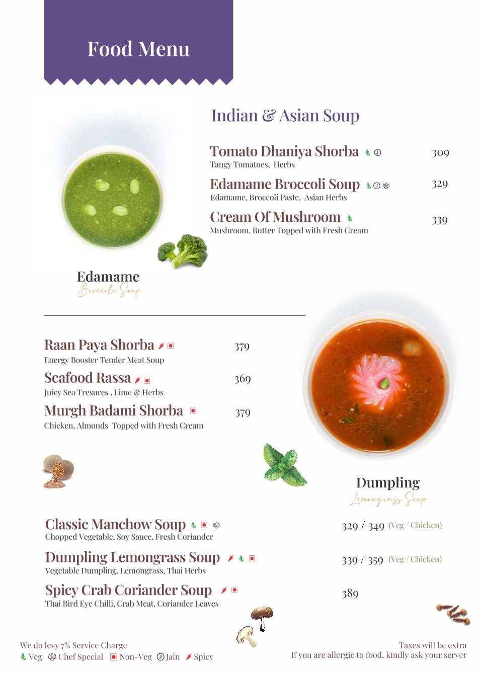 Roots of India - Times Square - Marol - Andheri East - Mumbai menu