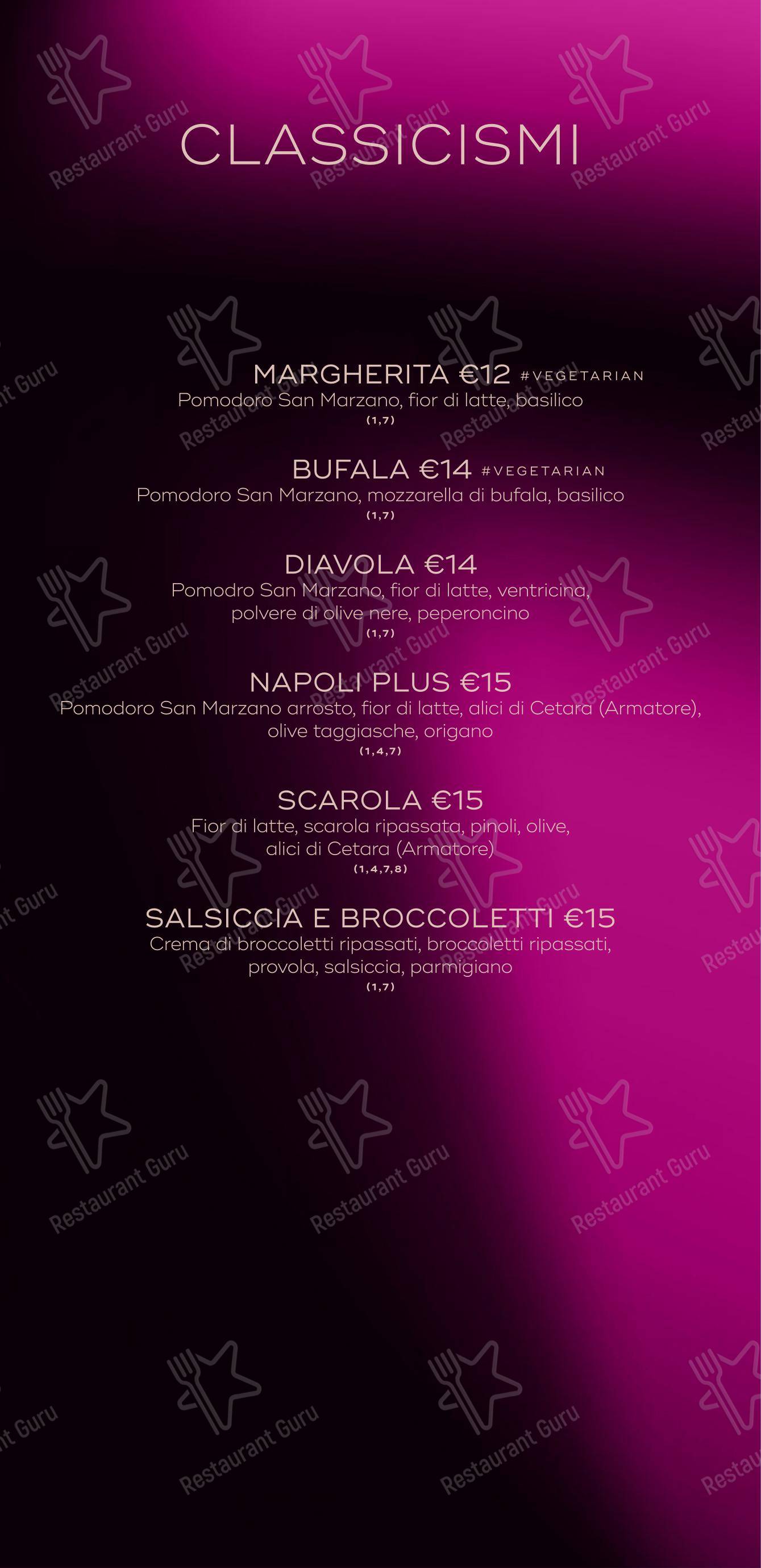 SEU Pizza in Roma - Menu