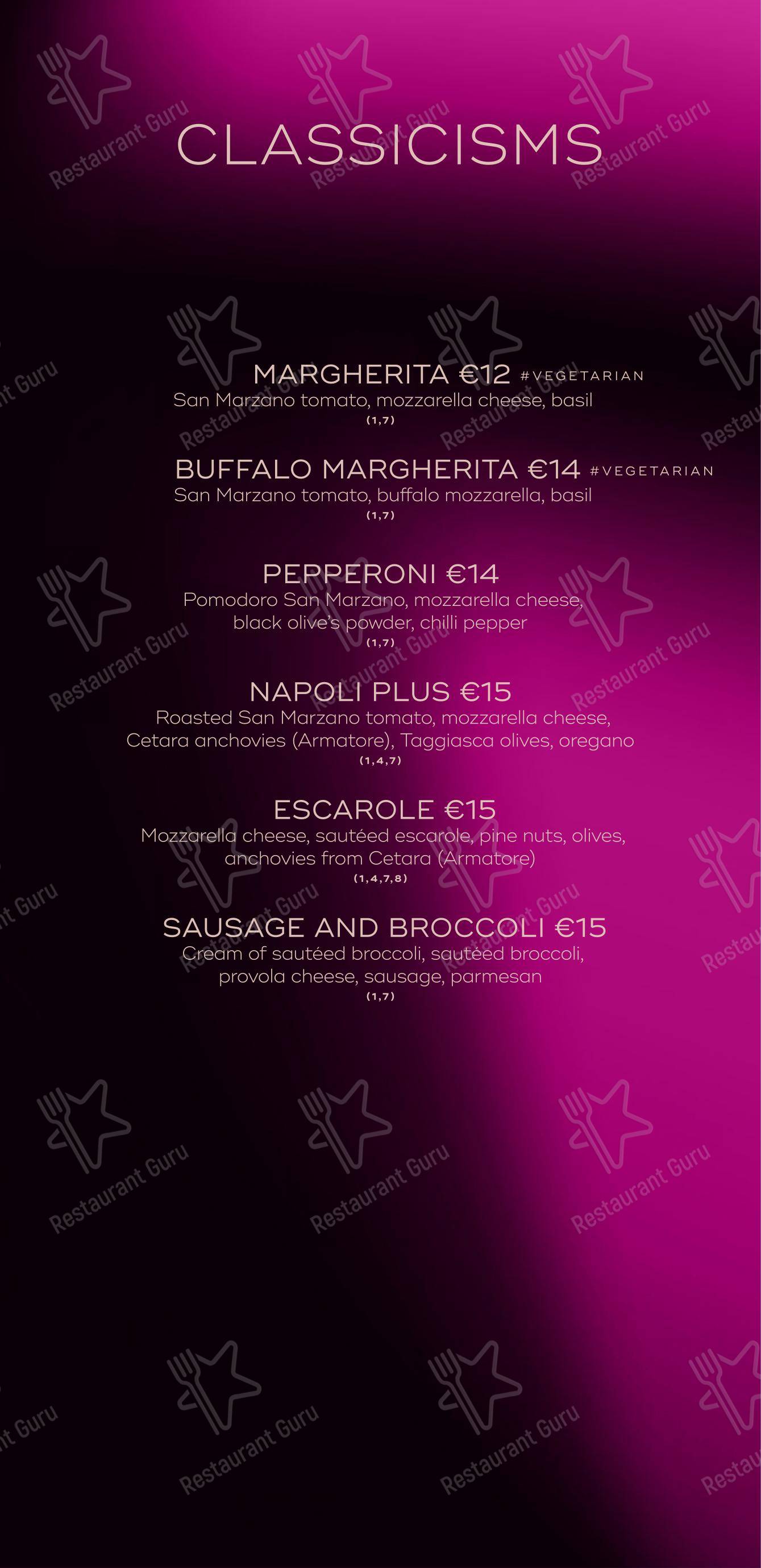 SEU Pizza in Roma - Menu
