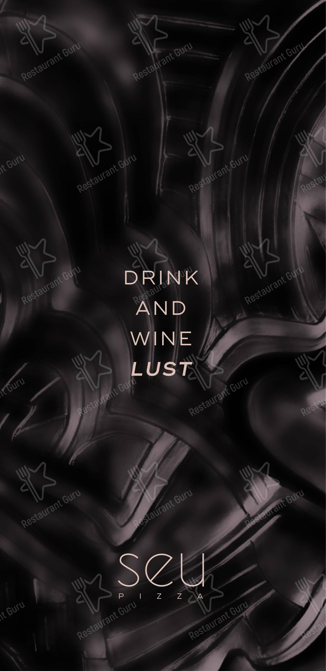 Menu per SEU Pizza pizzeria