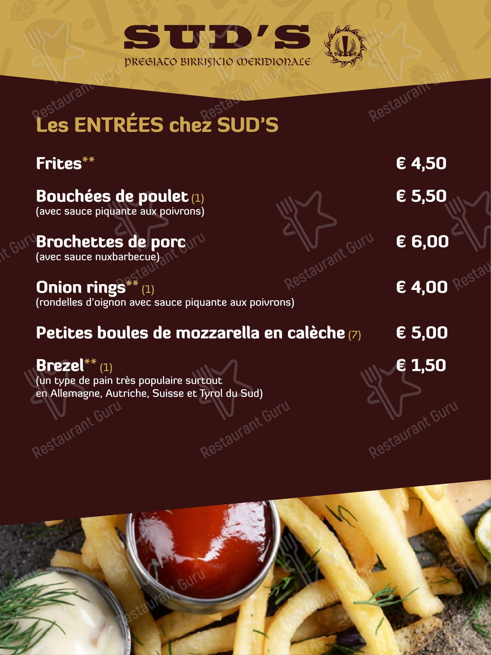 Коктейльная карта per Sud's ristorante
