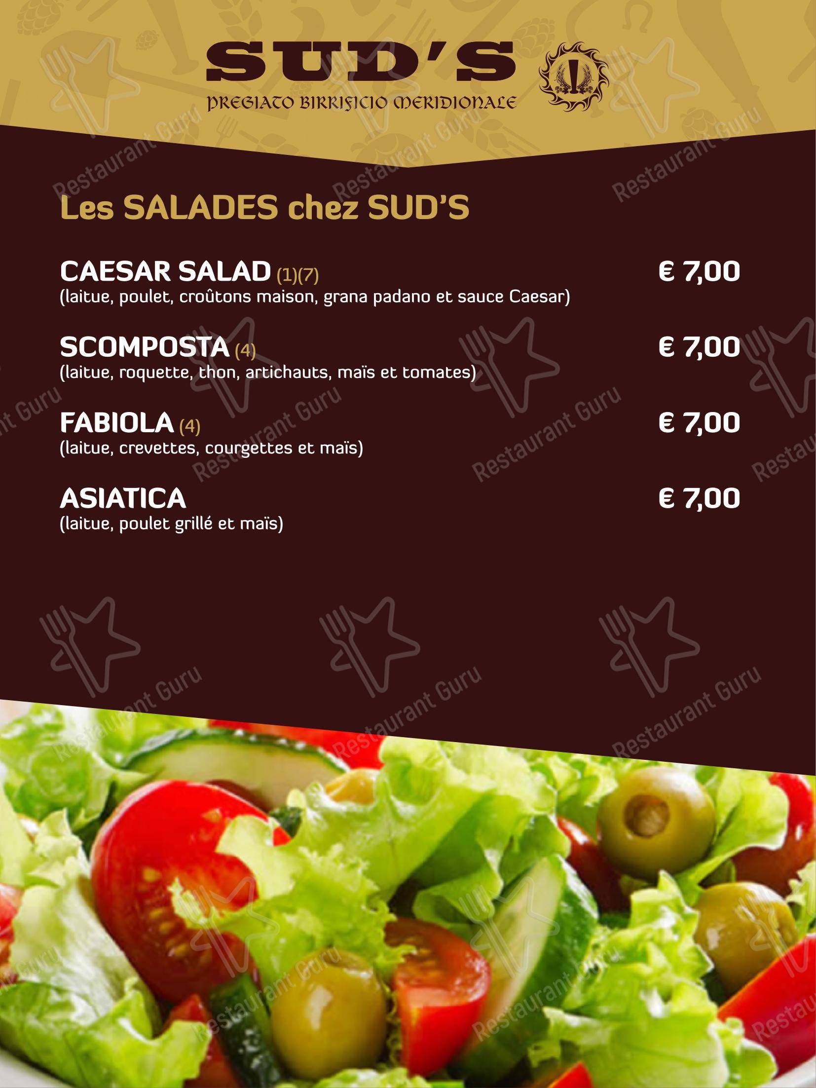 Коктейльная карта per Sud's in Noci