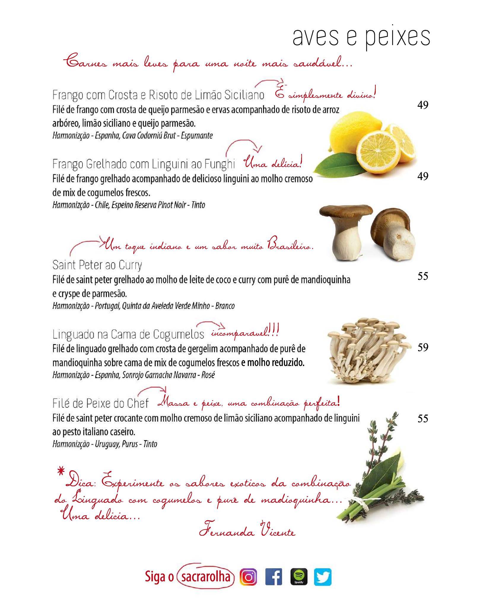 Sacra Rolha Wine Bar cardápio