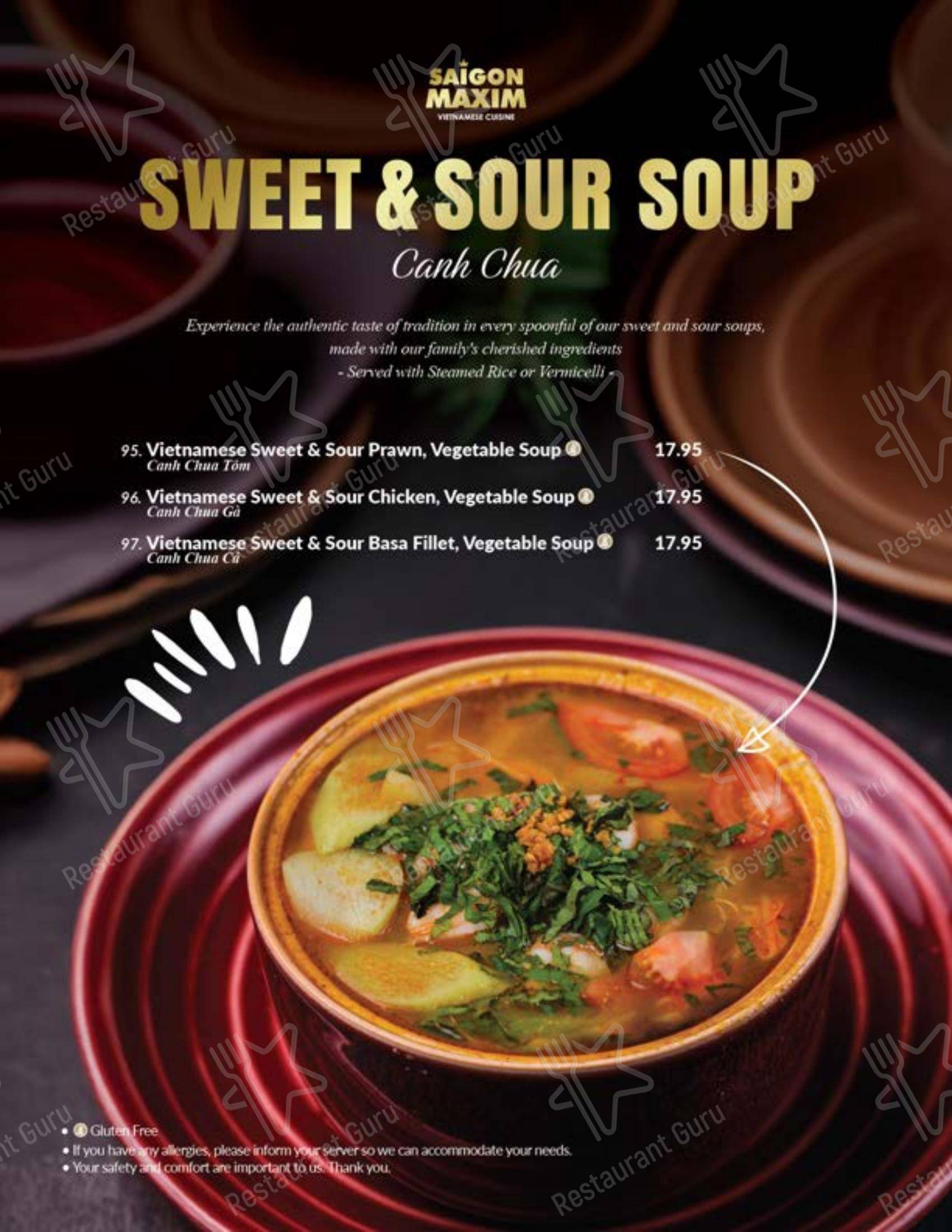 Saigon Maxim (Riverbend) dans Calgary - Menu