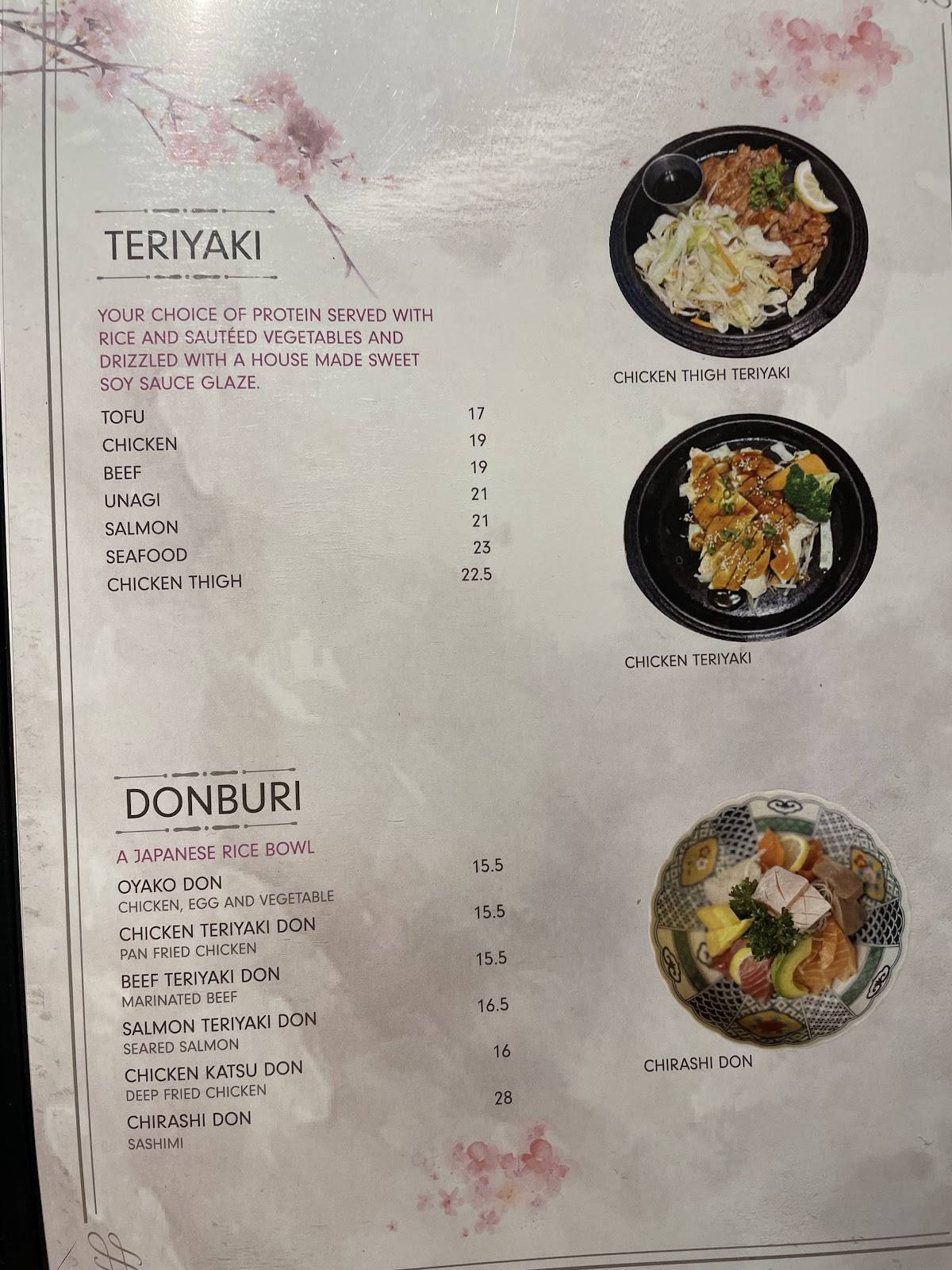 Menu de Sakura Sushi & Grill
