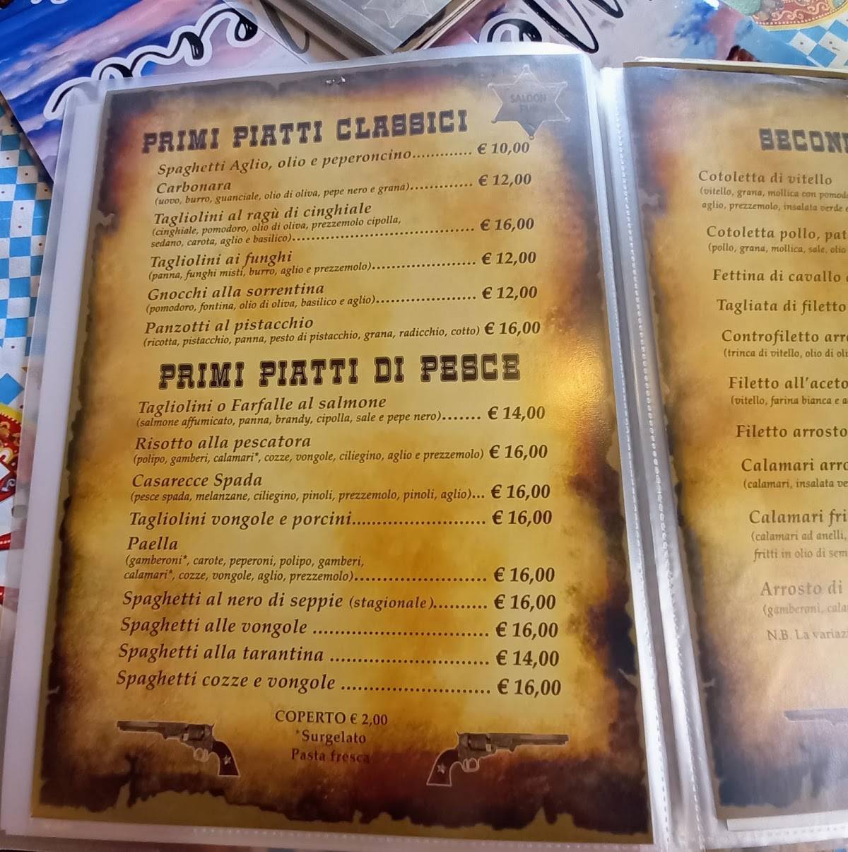 Menu di SaloonPub 