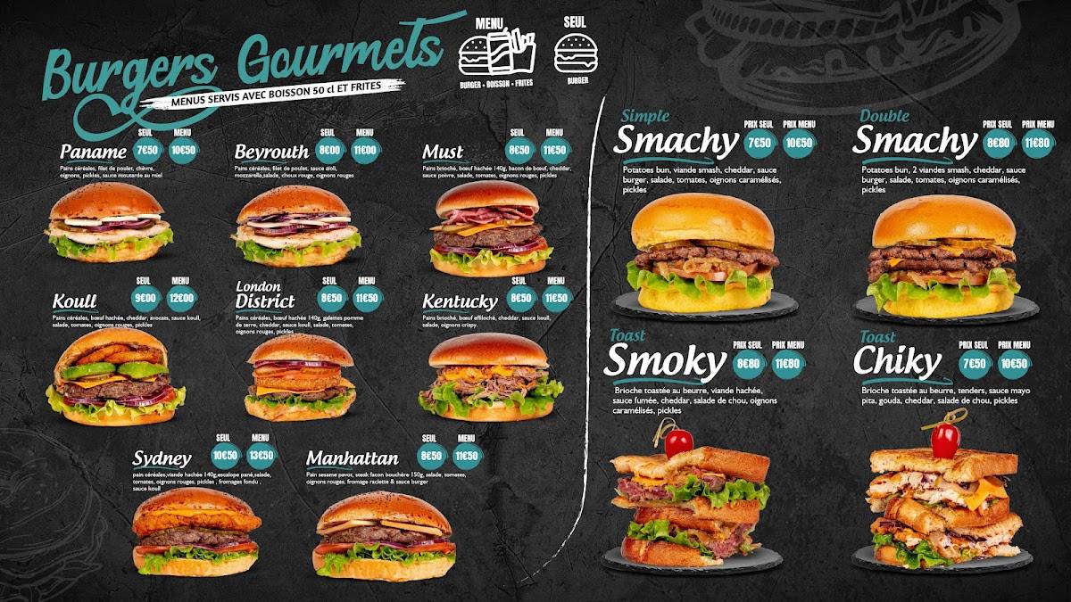 Menu de Sandwicherie Le Koull