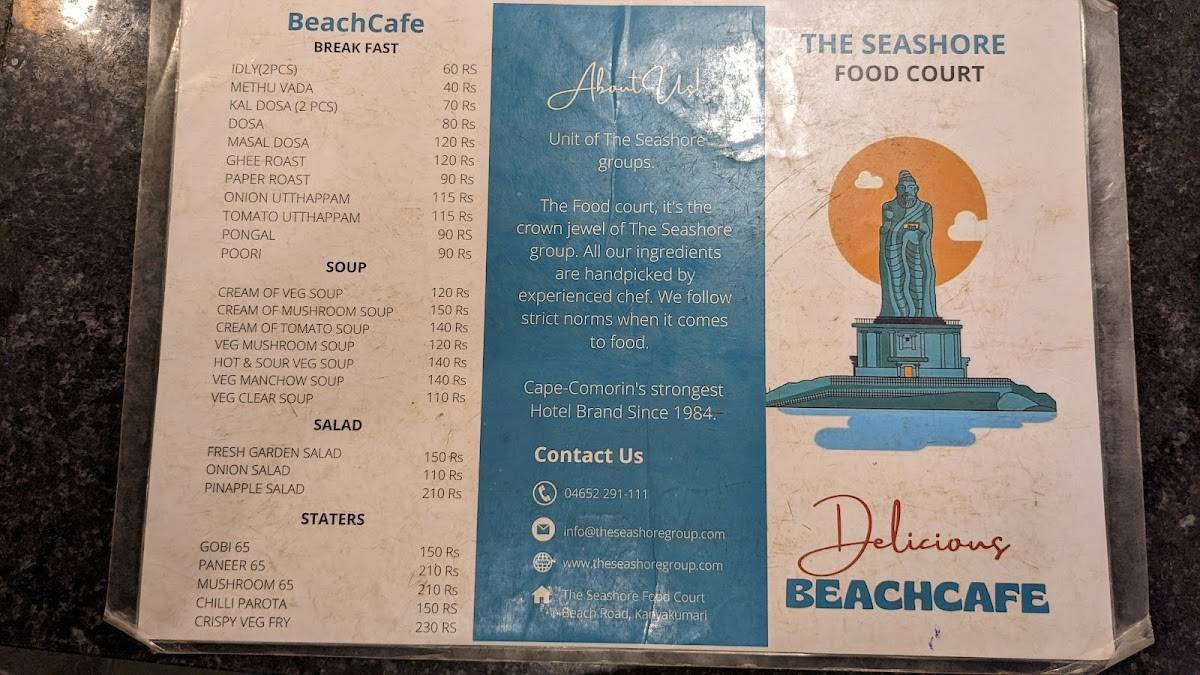 Sea Shore Food Court menu