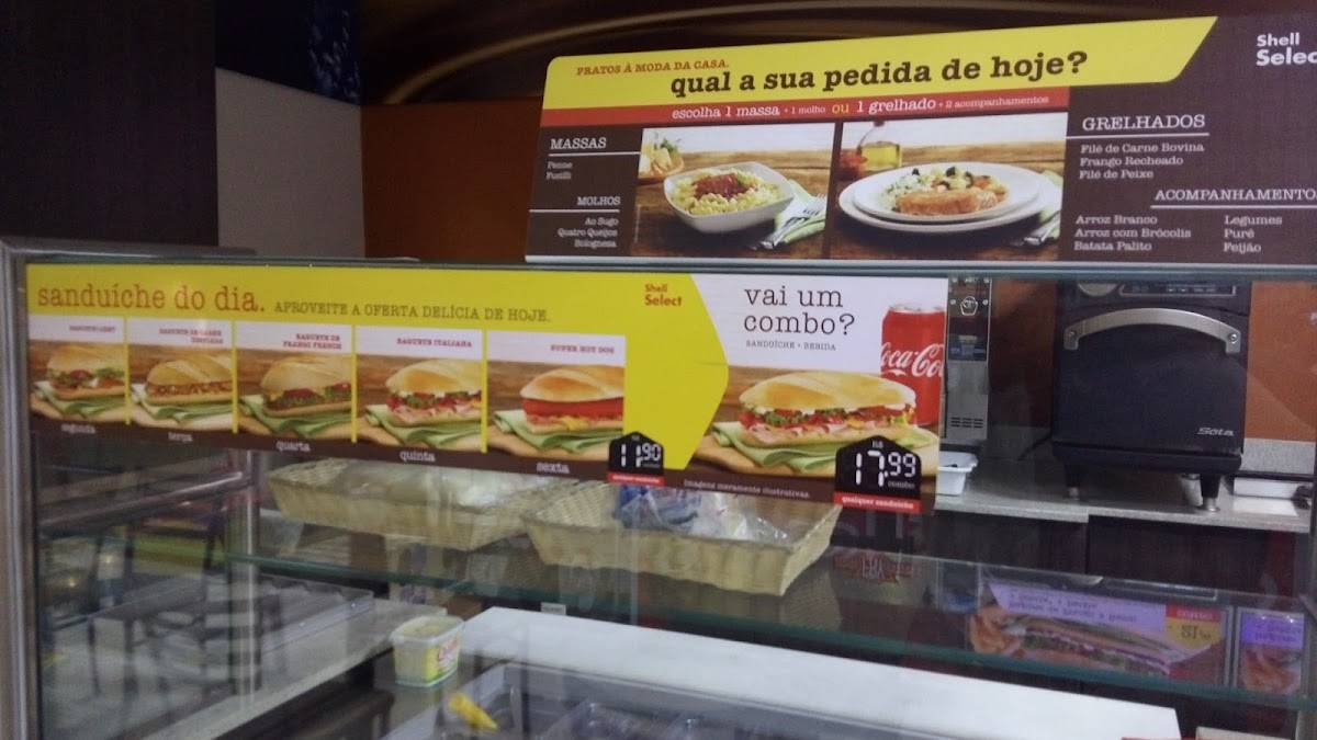 Shell Select HP Chaves cardápio