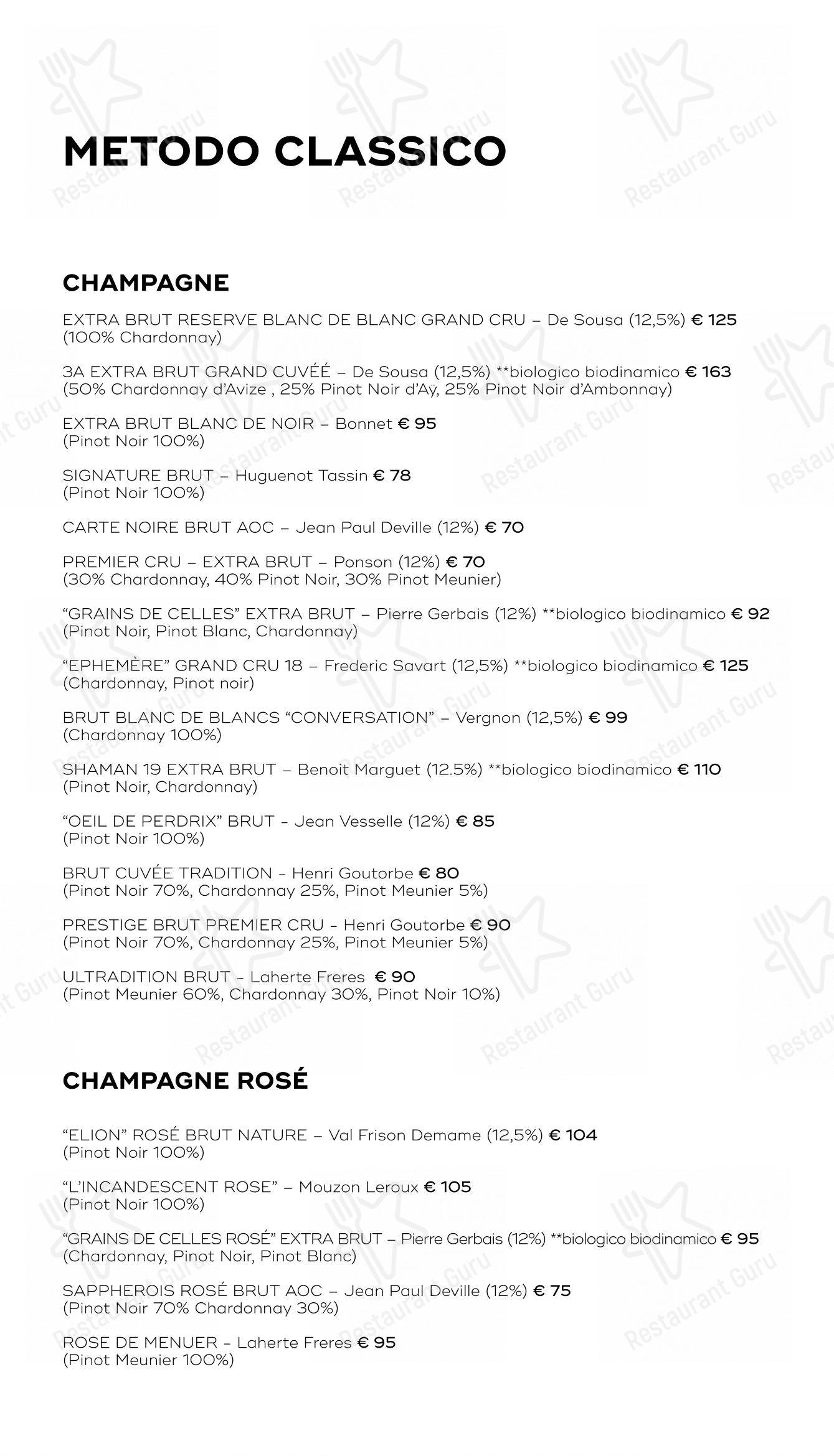 SEU Pizza in Roma - Menu bar