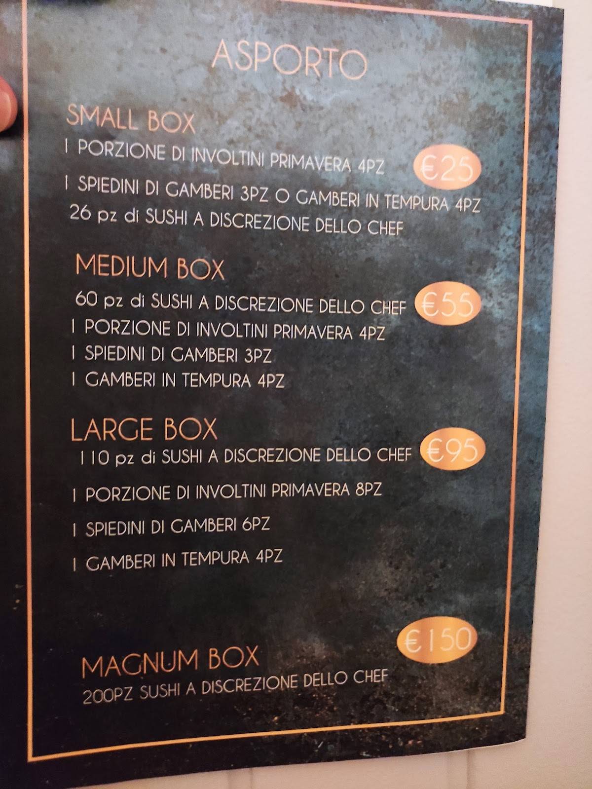 Menu di Ristorante Shumi 