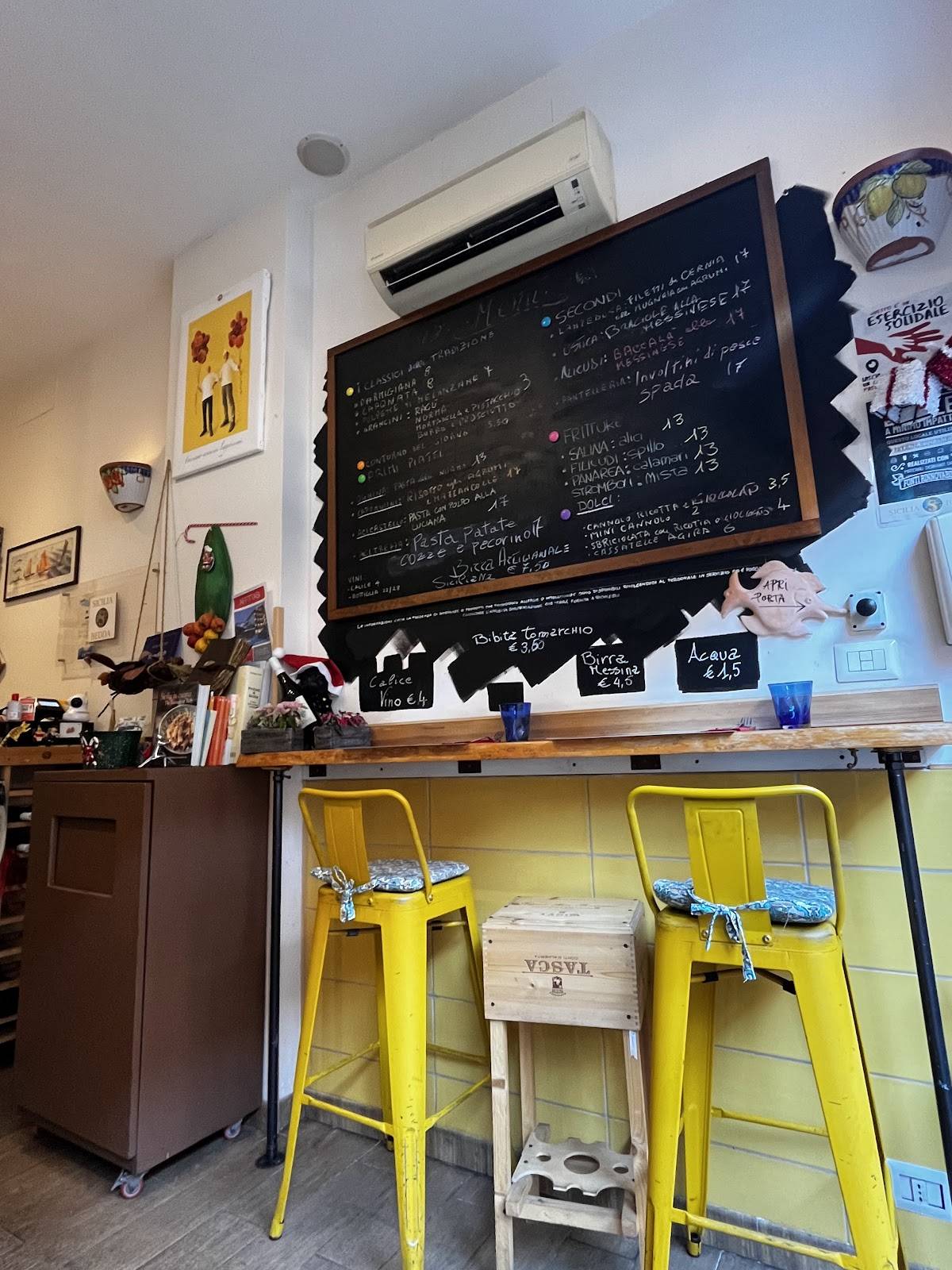 Menu di Sicilia Bedda Sicily Food Lab 