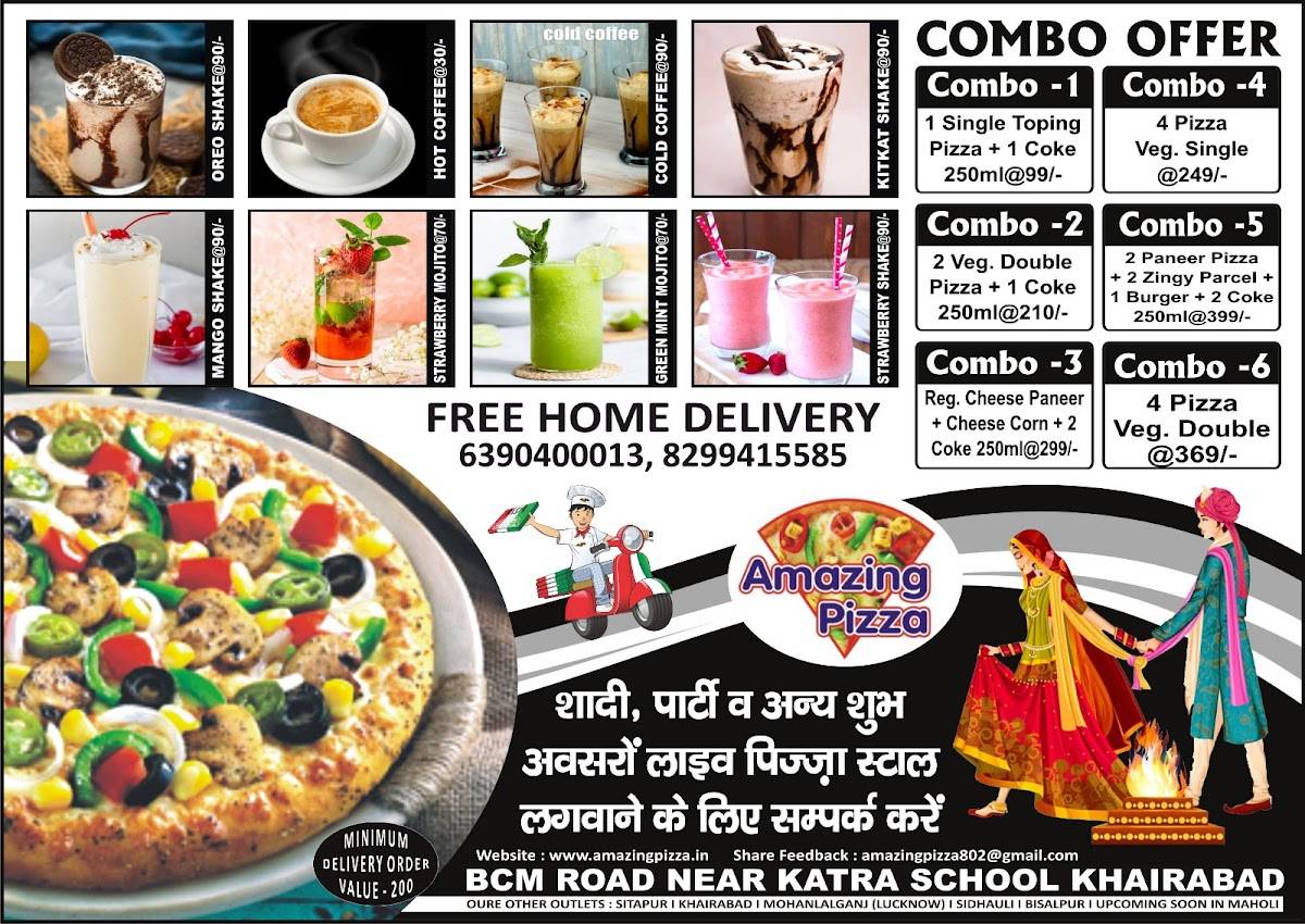 Amazing Pizza Sitapur menu