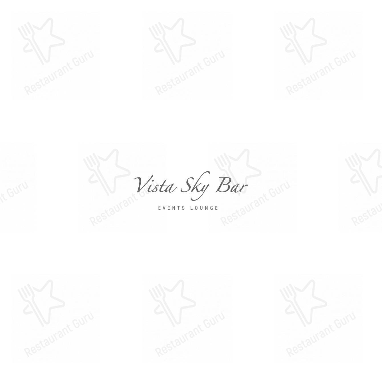 Menu di Vista Sky Bar - Menu