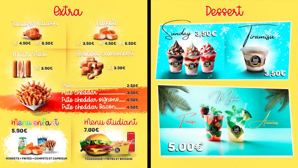 Menu de Smash'K