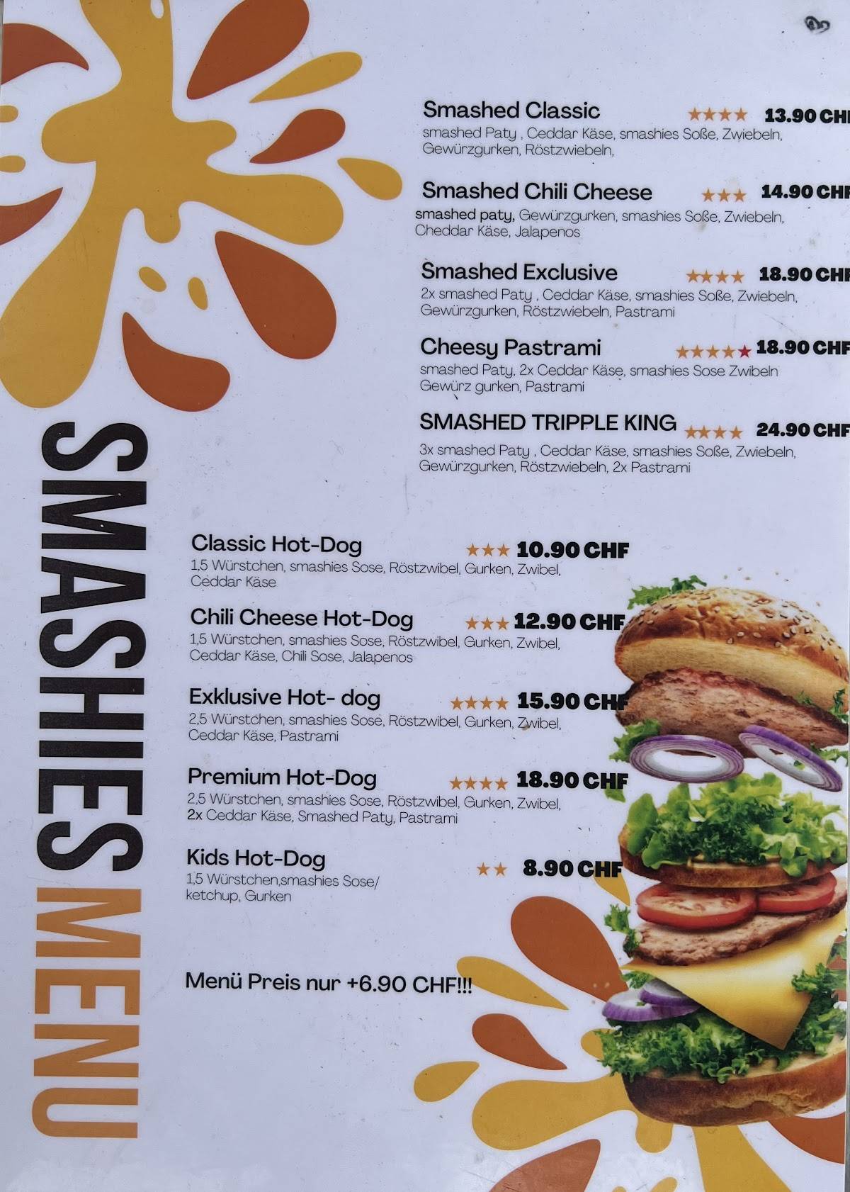 Menu di Smashies Wil 