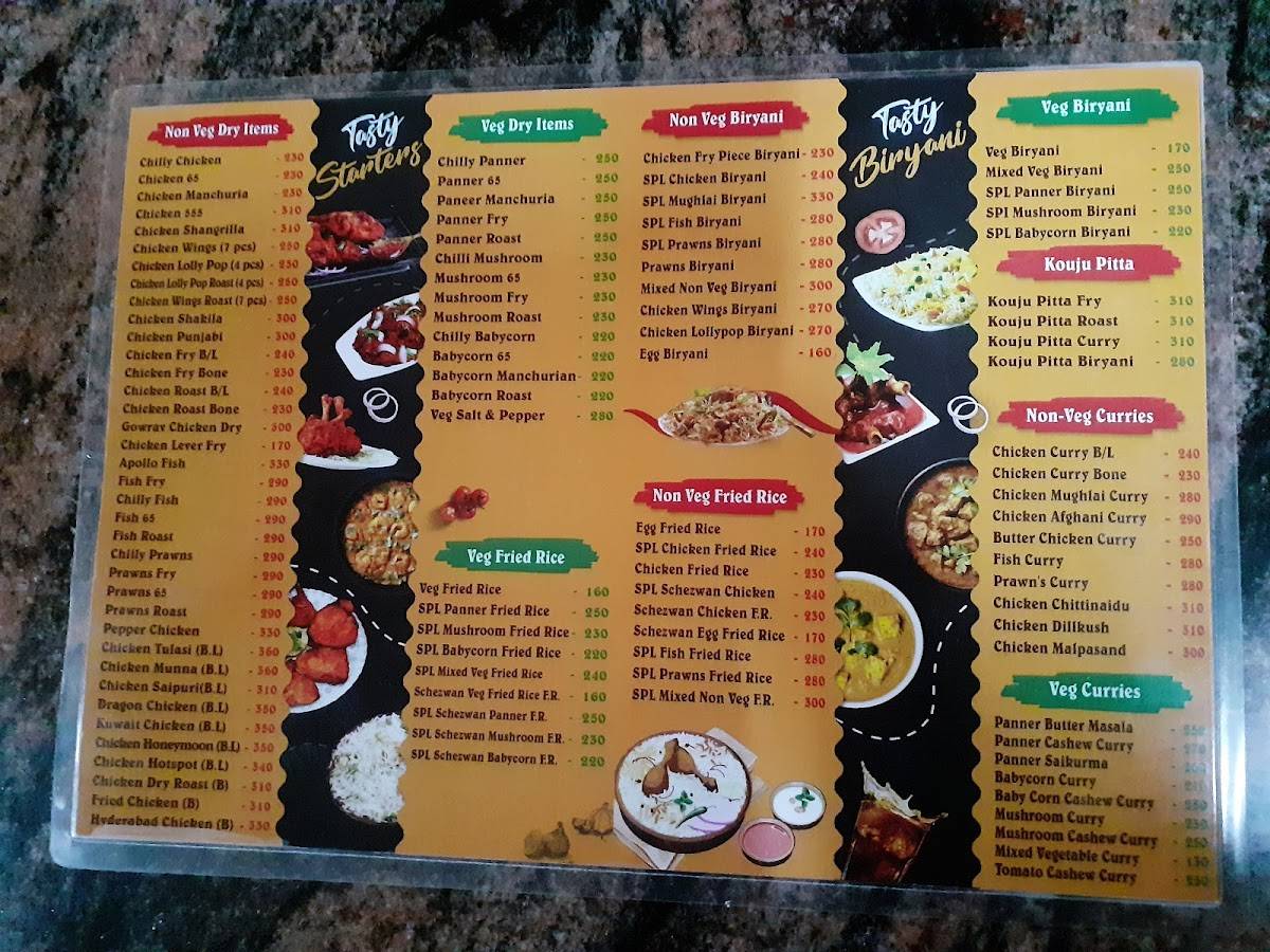 Sri Sai Gowrav Family Garden Restaurant & Dhaba menu