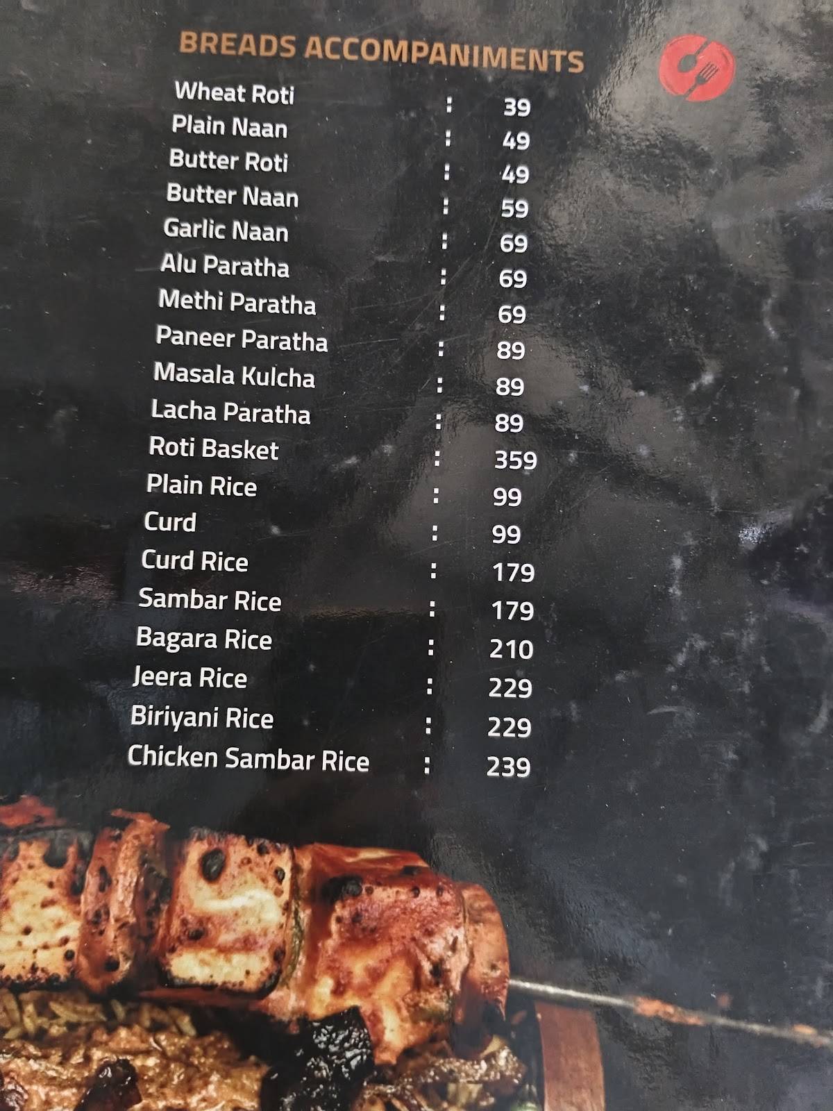 Sri Vyshnavi Restaurant menu