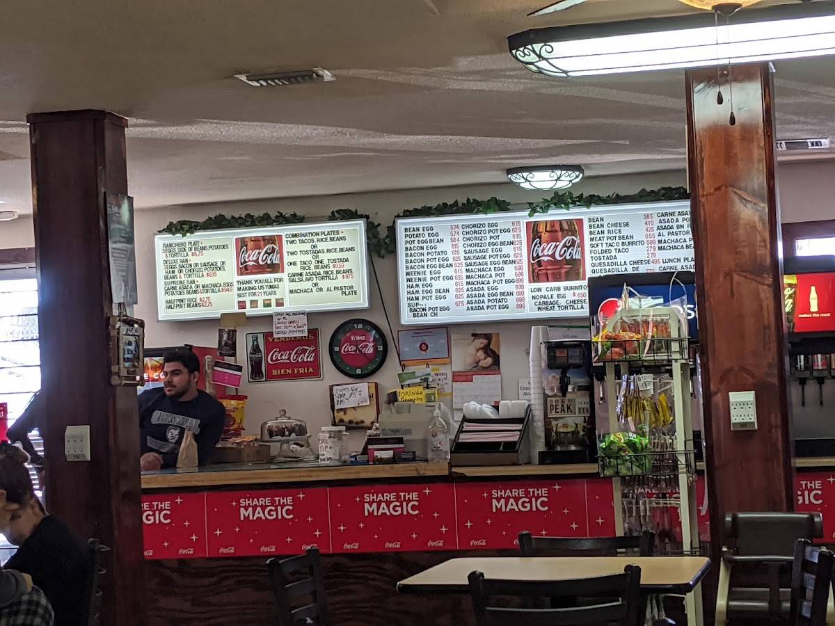 Menu at Stan's Grocery restaurant, Yuma, S 1st Ave