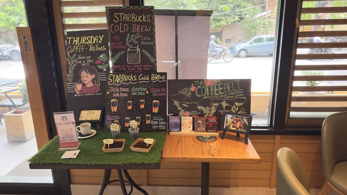 Starbucks menu