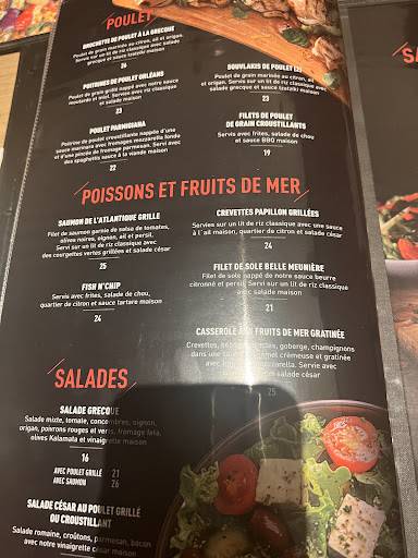 Menu de Barbies Resto Bar Grill