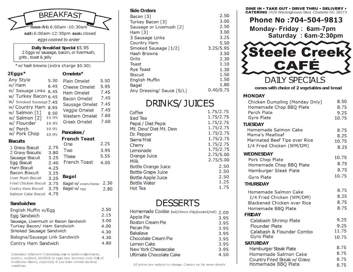 Steele Creek Cafe