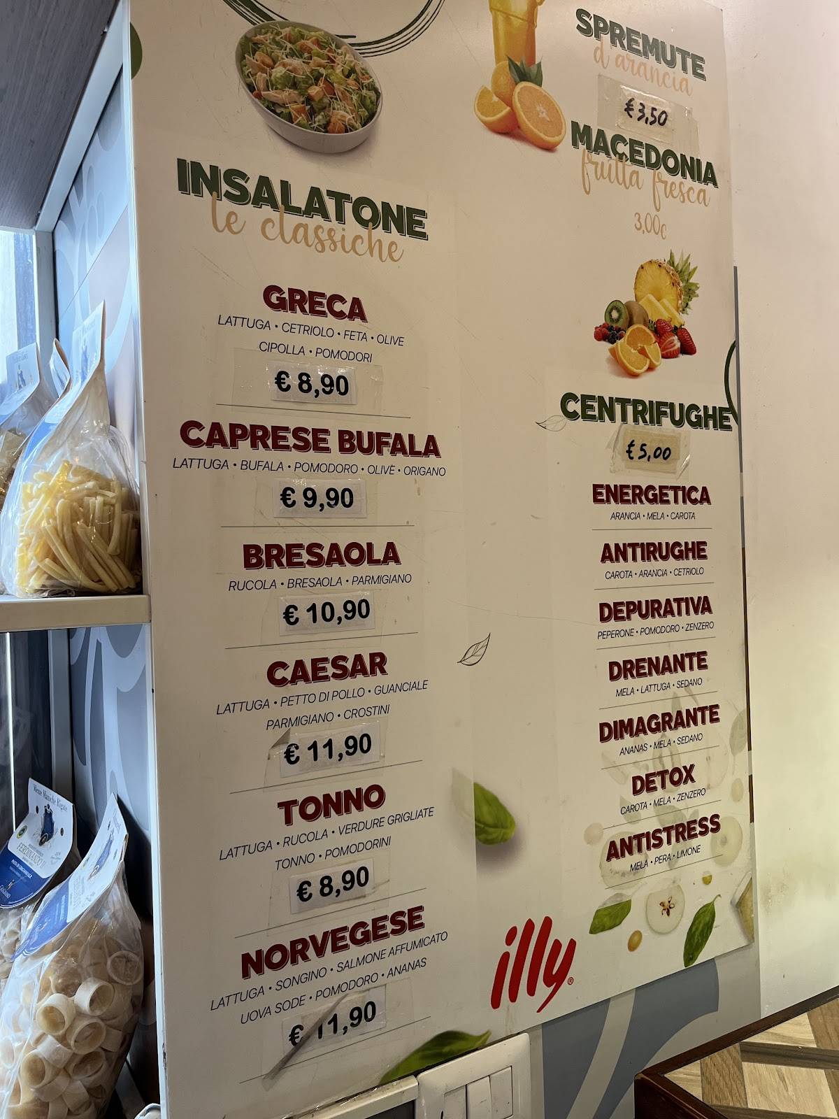 Menu di Sto Bene Roma 