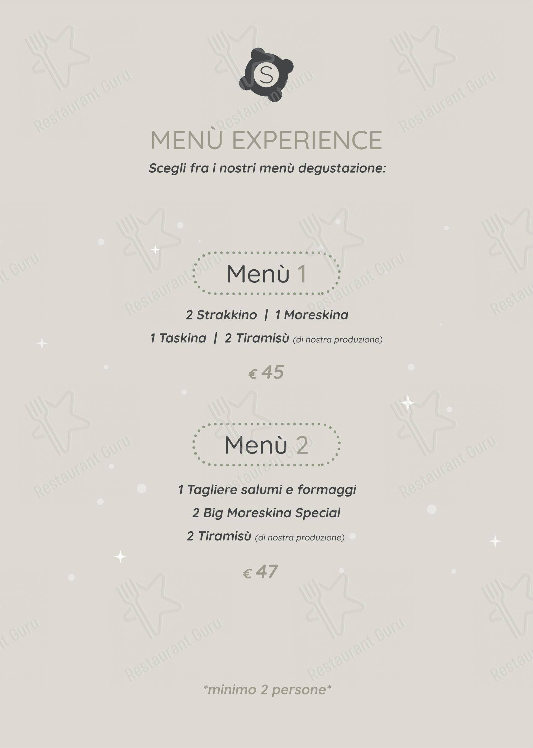 Strakkino in Genova - Menu