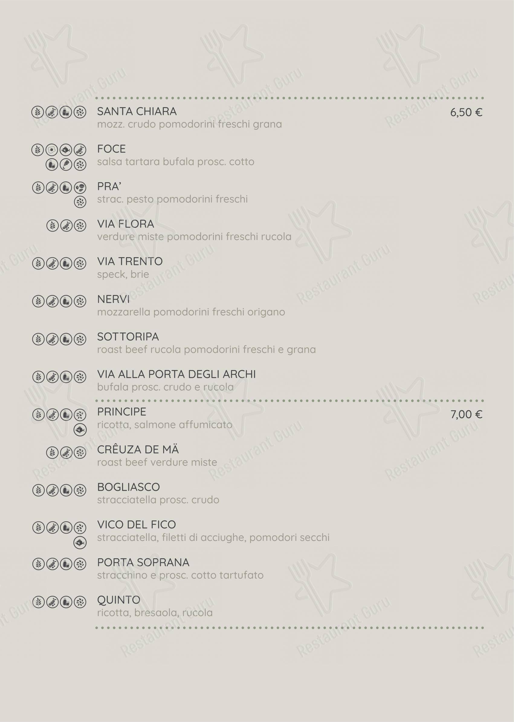 Menu per Strakkino ristorante