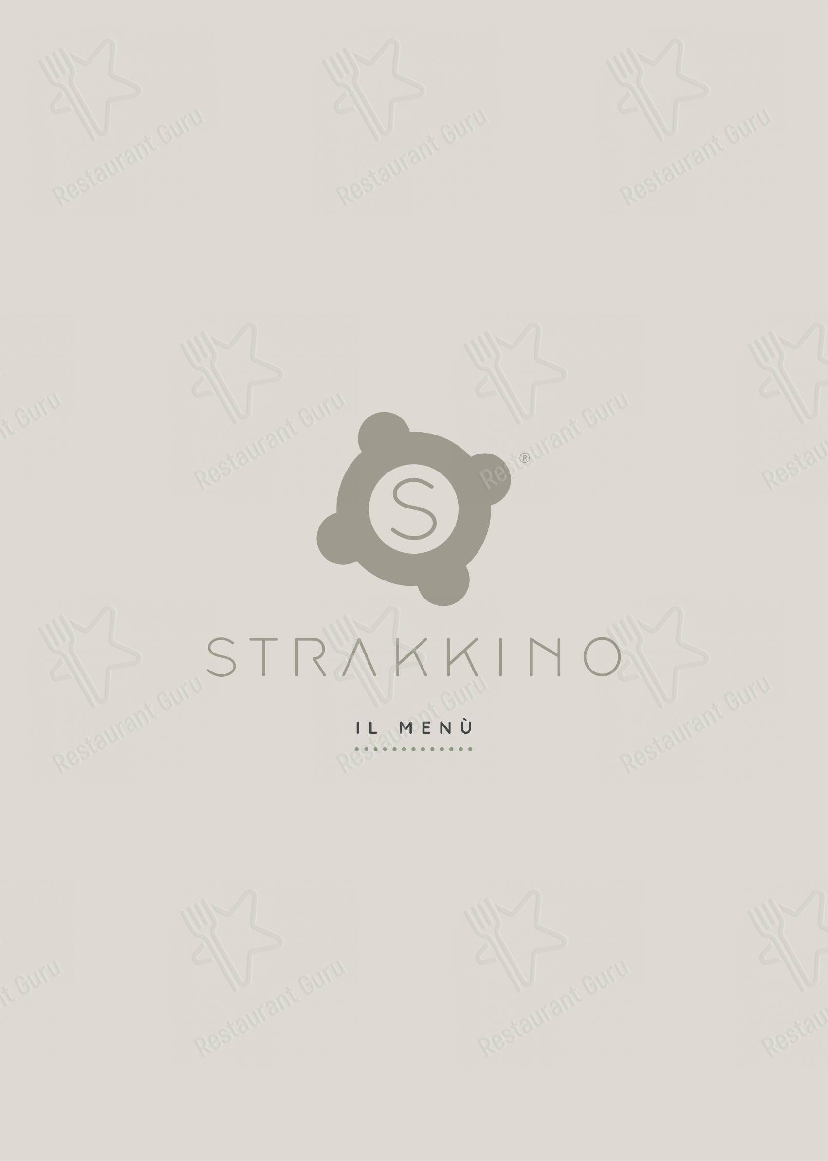 Menu per Strakkino ristorante
