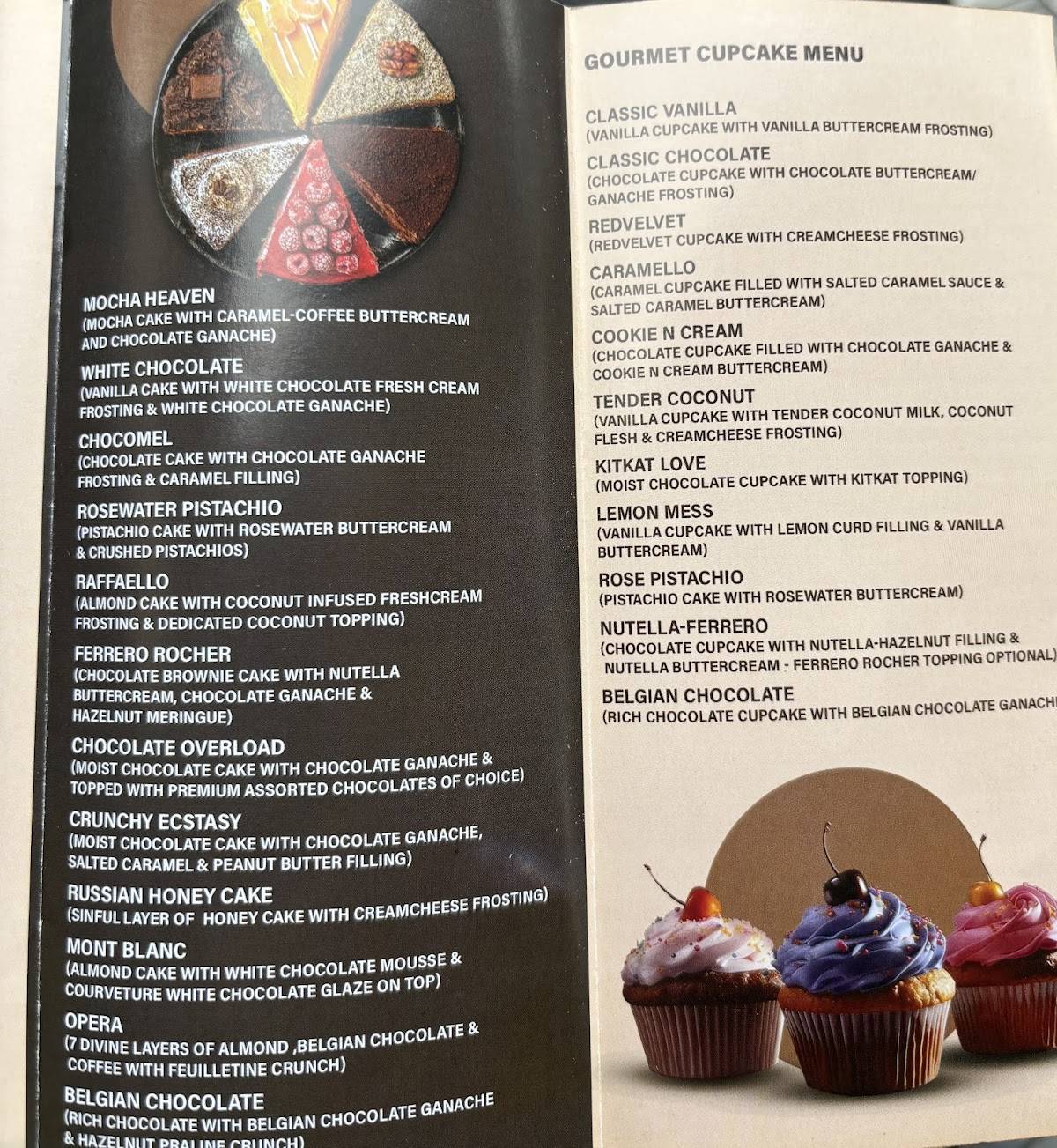 Sugar shack menu