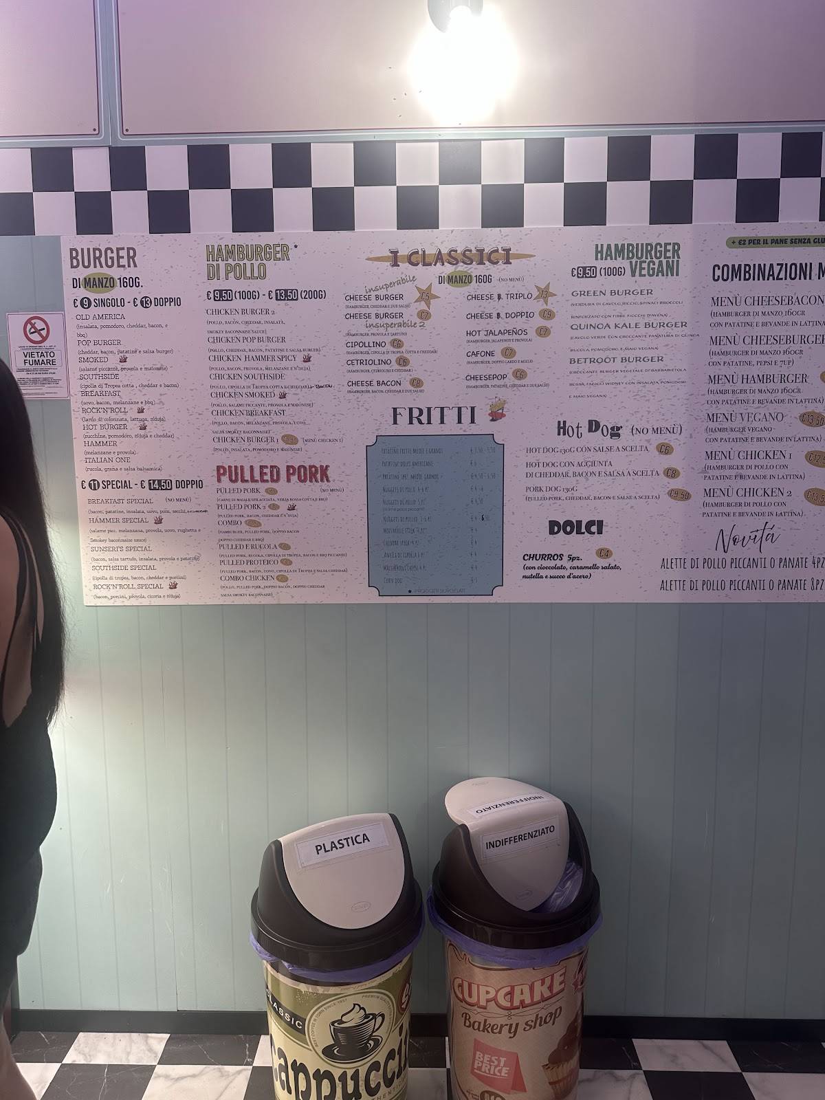 Menu di Sunseri’s diner di Alessandro e Federica 