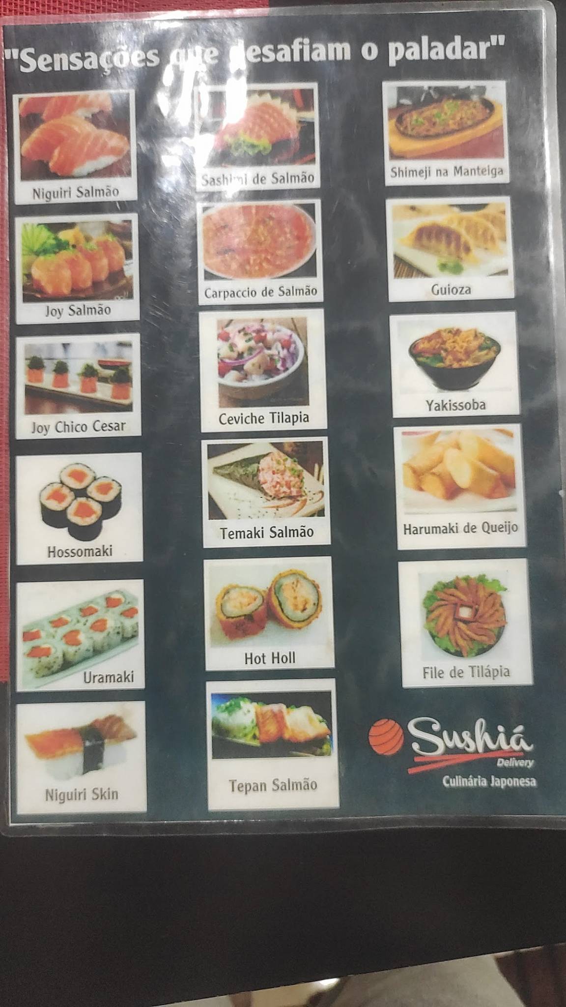 Sushiá cardápio