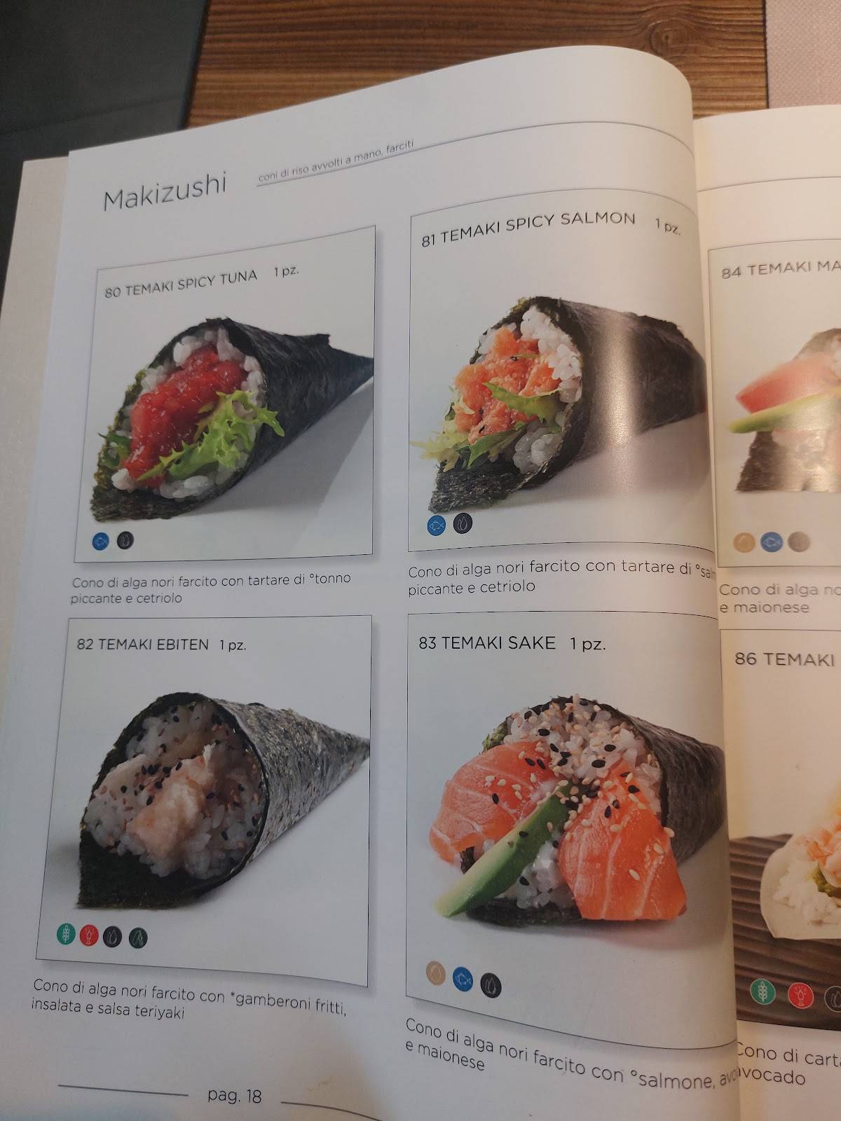Menu di Ristorante Sushi Zero 