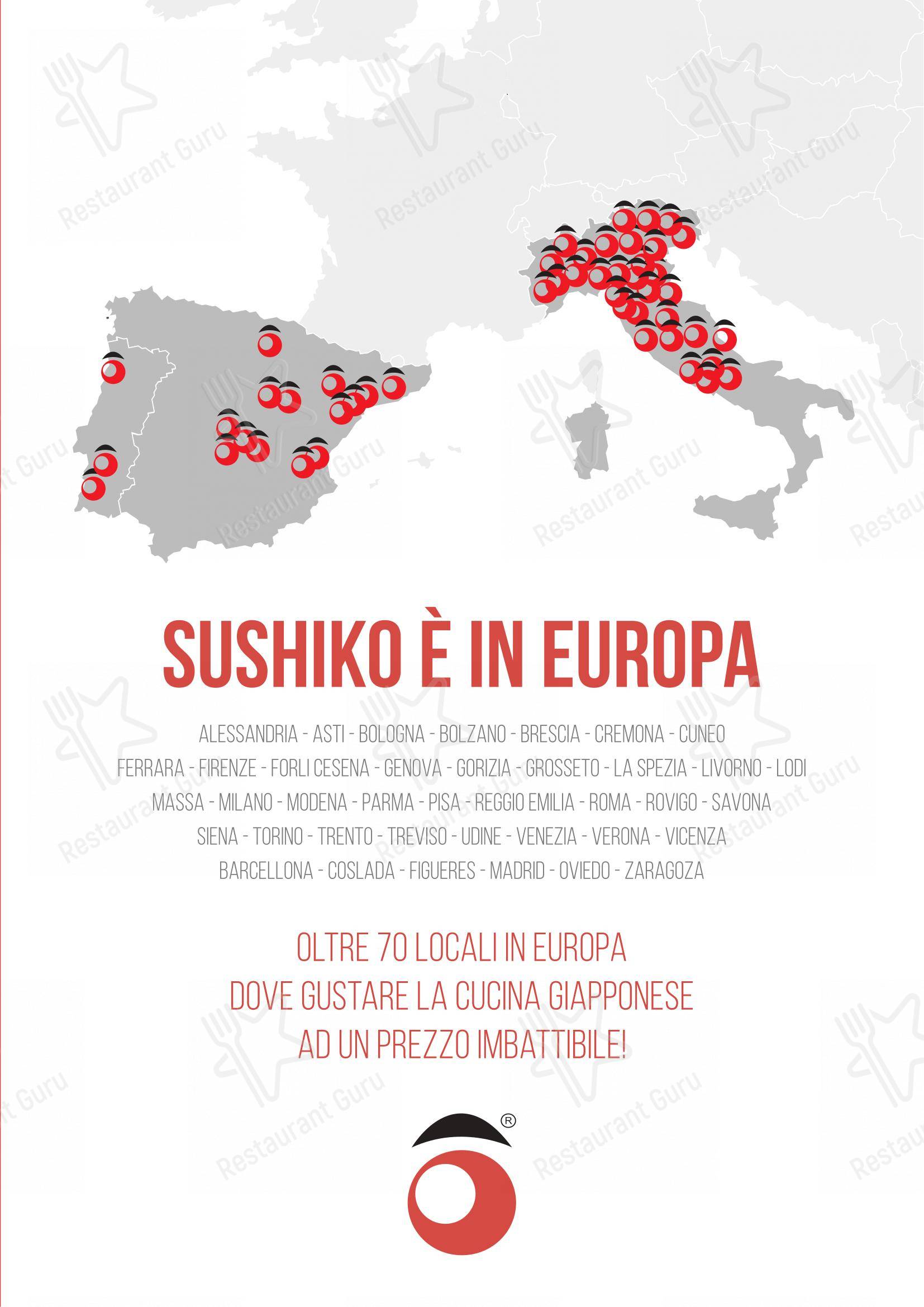 Sushiko Riva del Garda - Blue Garden in Riva del Garda - Menu bar