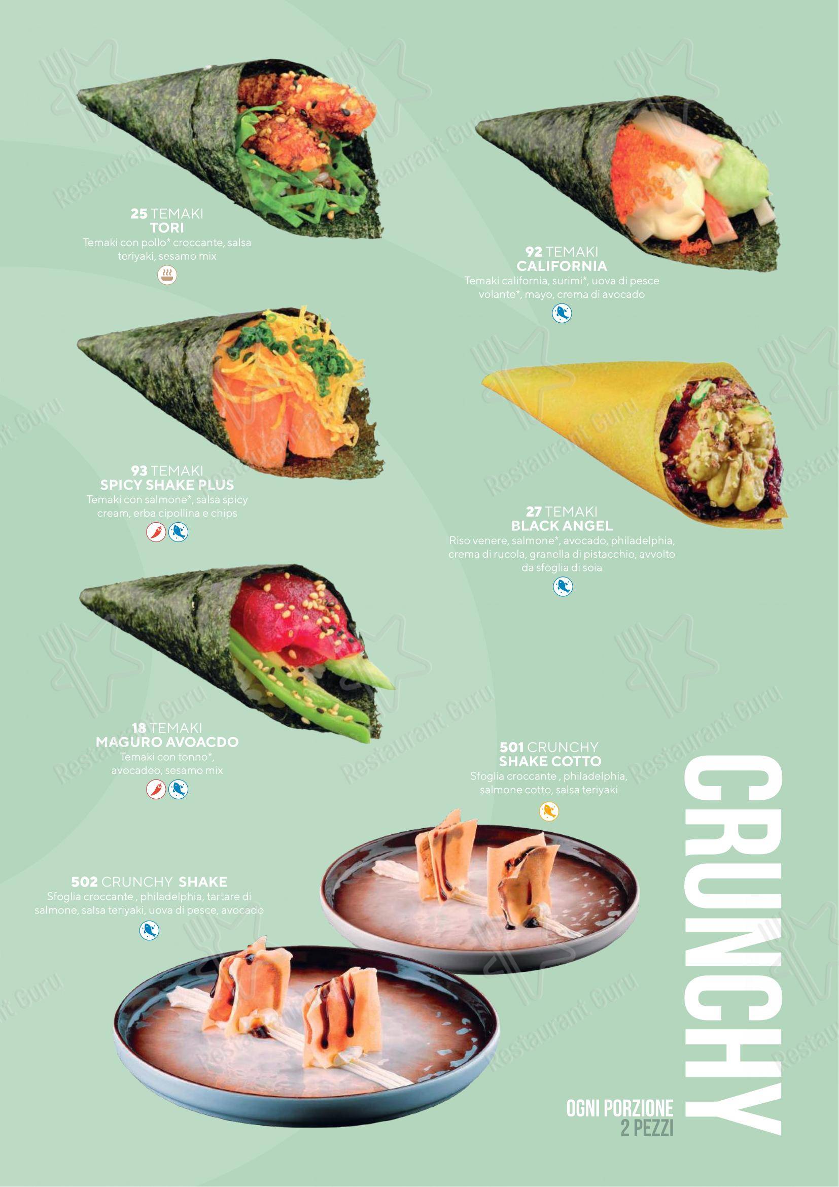 Menu di Sushiko Riva del Garda - Blue Garden - 菜单